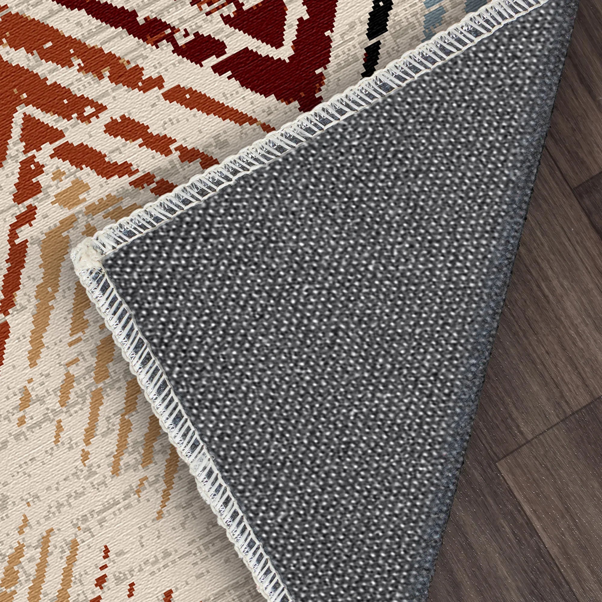 Rio Mosaic Abstrakter Waschbarer Teppich