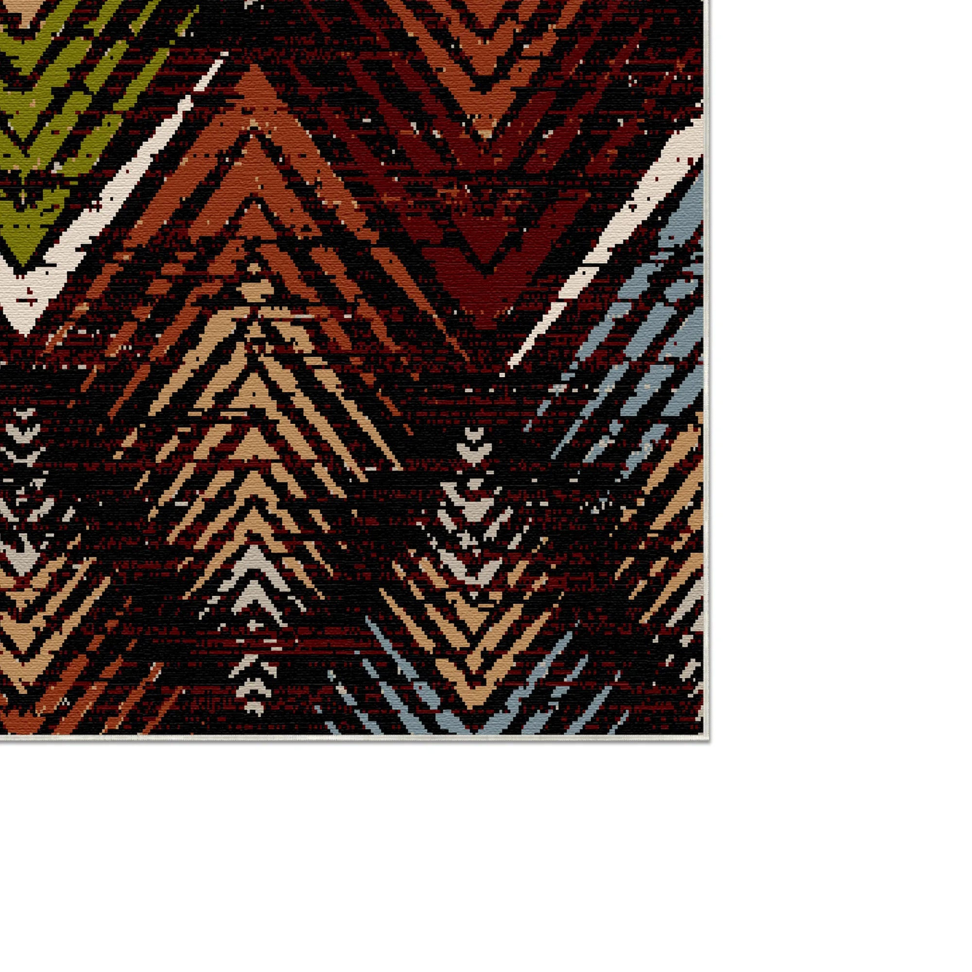 Waschbarer Teppich Ember Peak Abstrakt