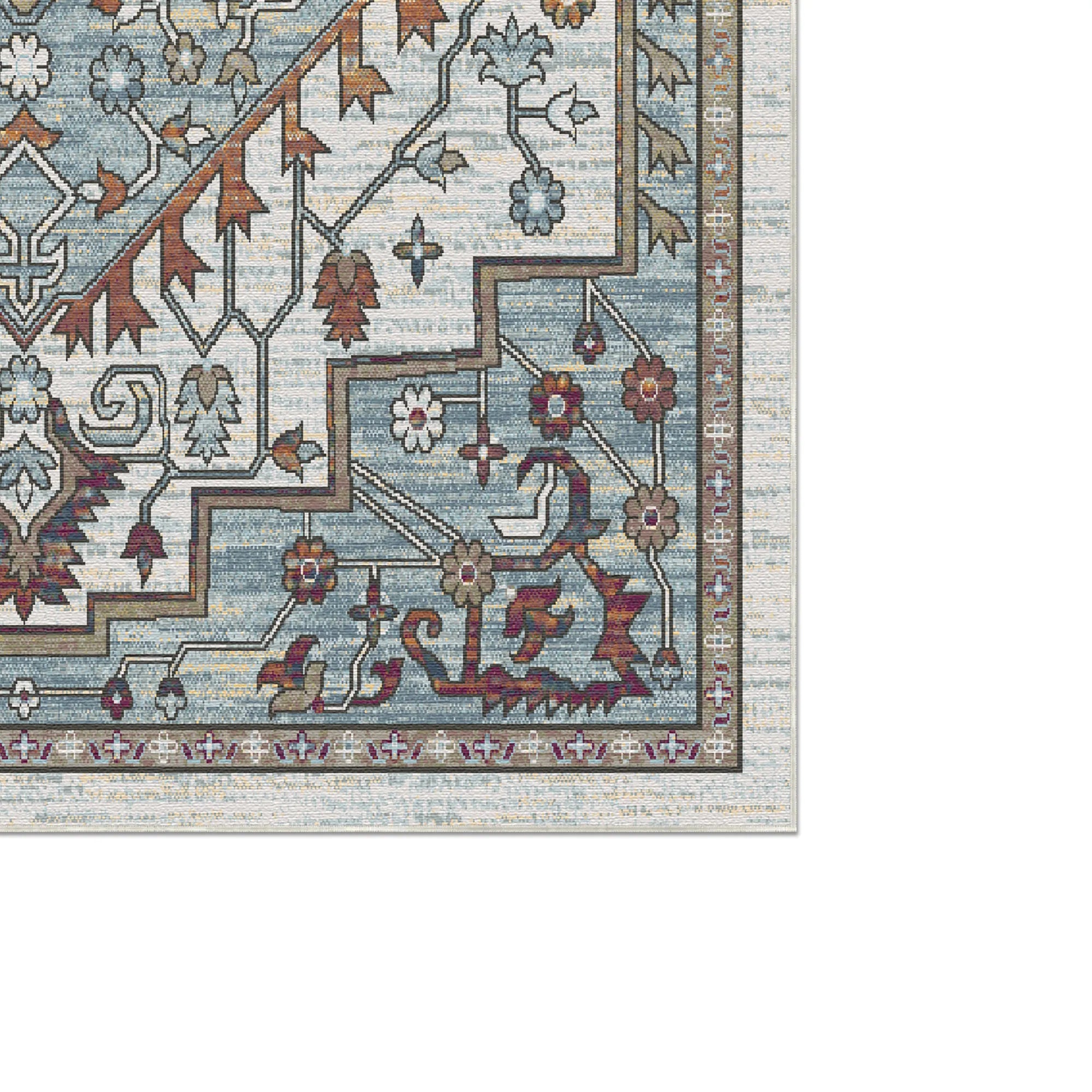 Elysischer Schiefer Kompass Teppich