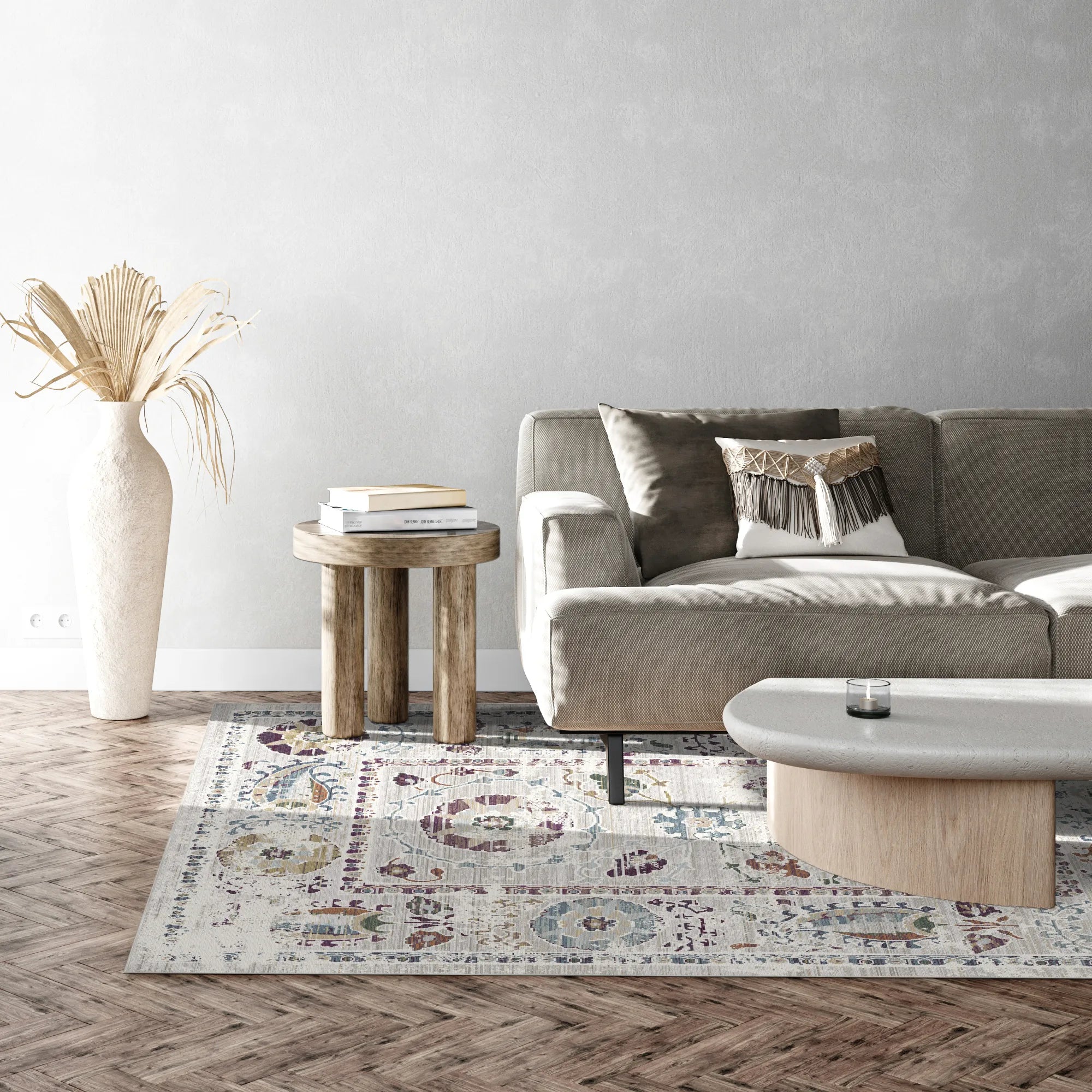 Ätherischer Flora Versteppich