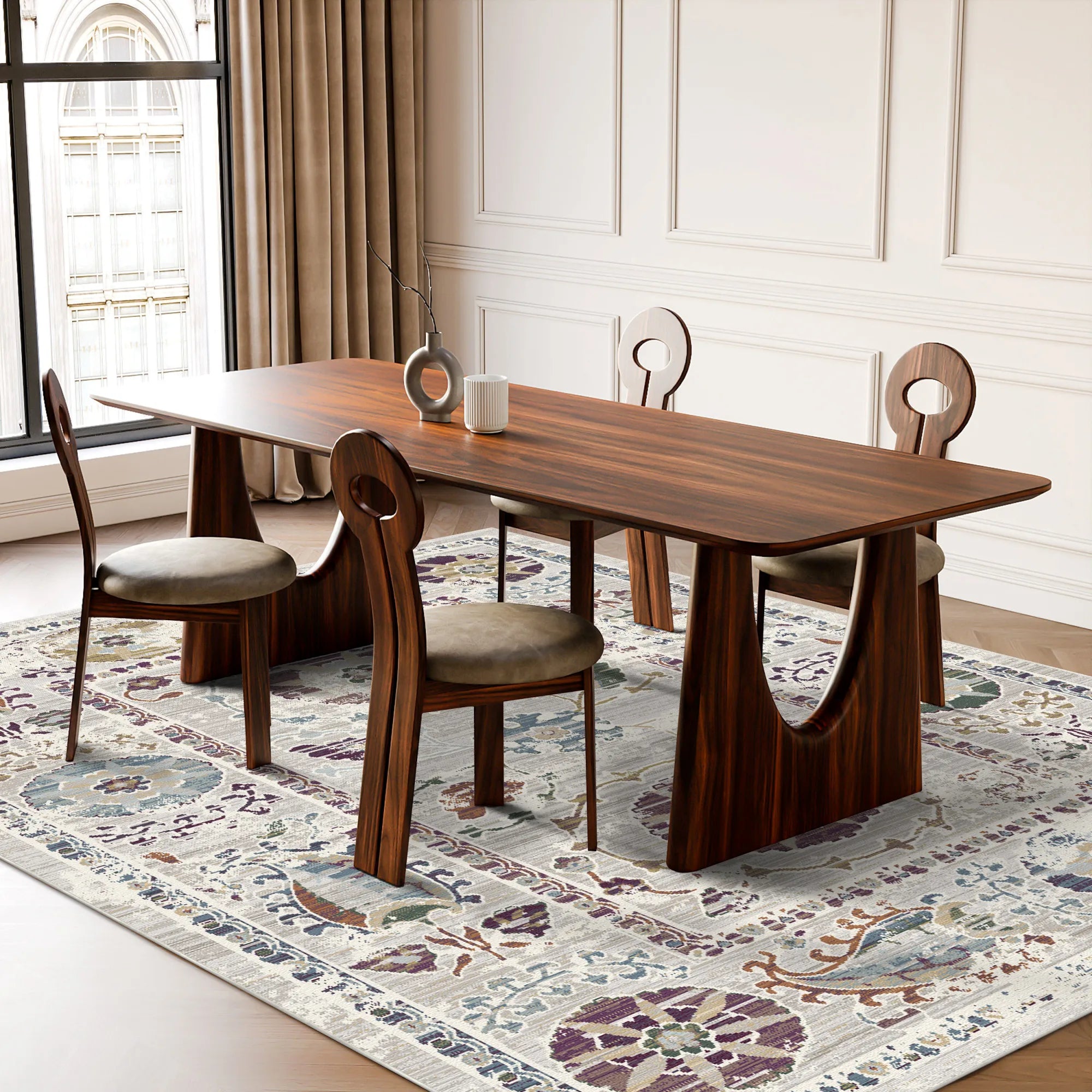 Ätherischer Flora Versteppich