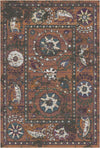 Safran Lyrisch Botanisch Teppich Terracotta
