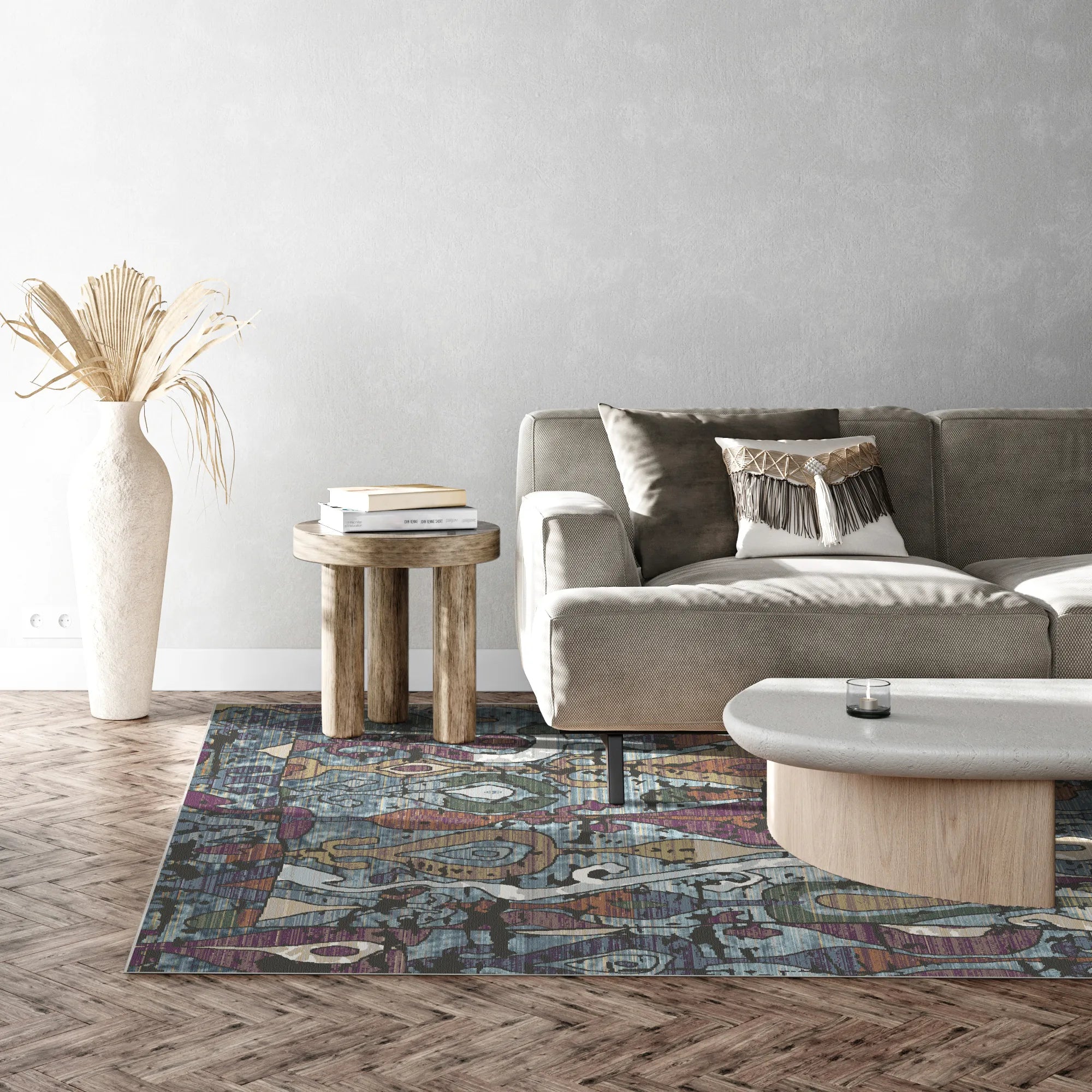 Chromatic Dusk Ogee Teppich