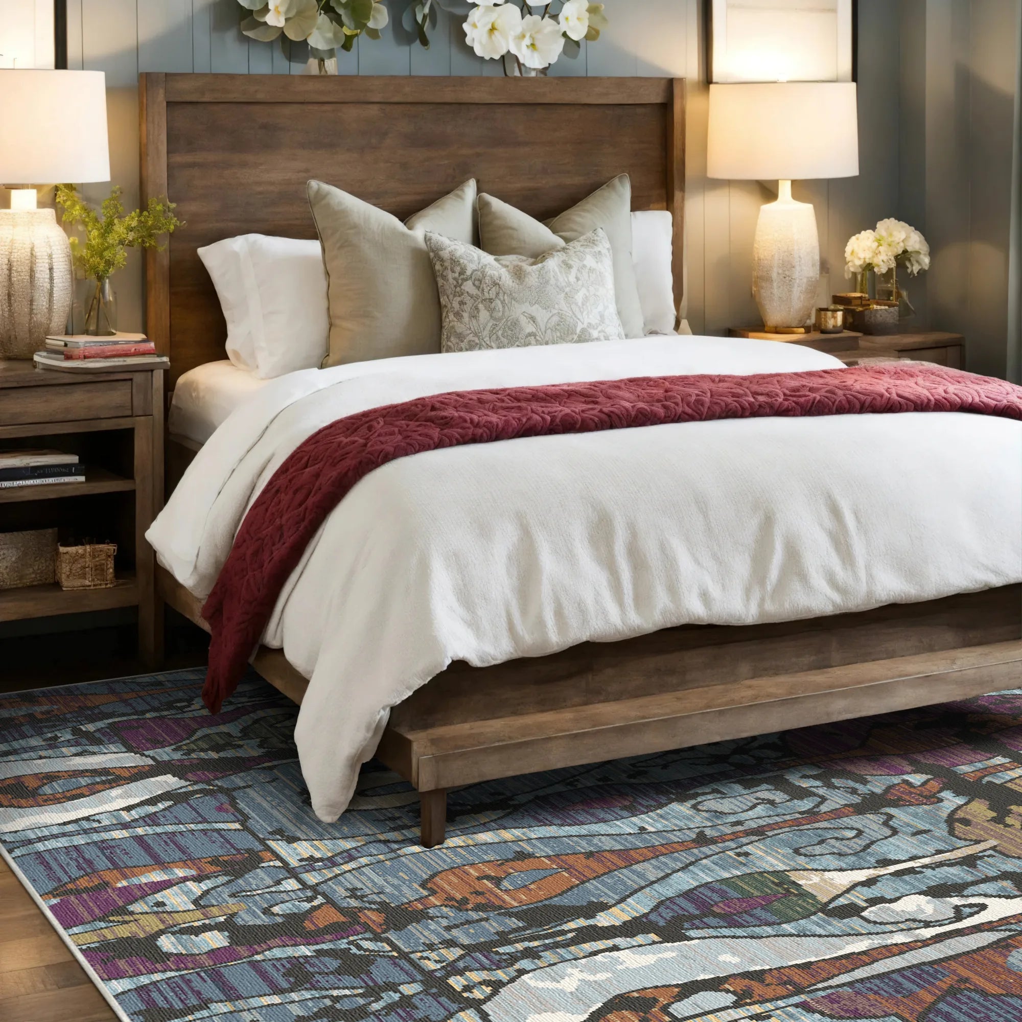 Chromatic Dusk Ogee Teppich