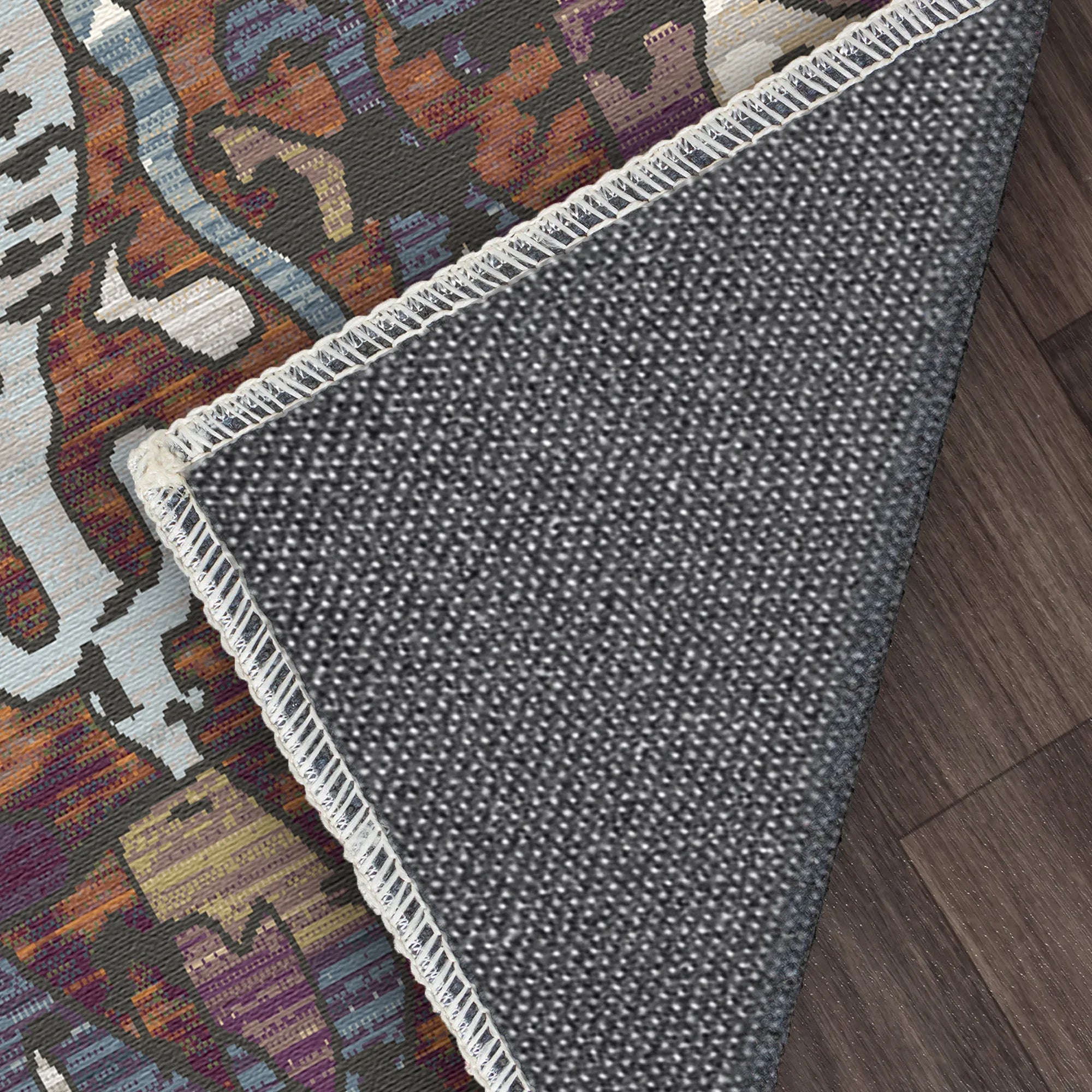 Amber Flux Abstrakter Teppich