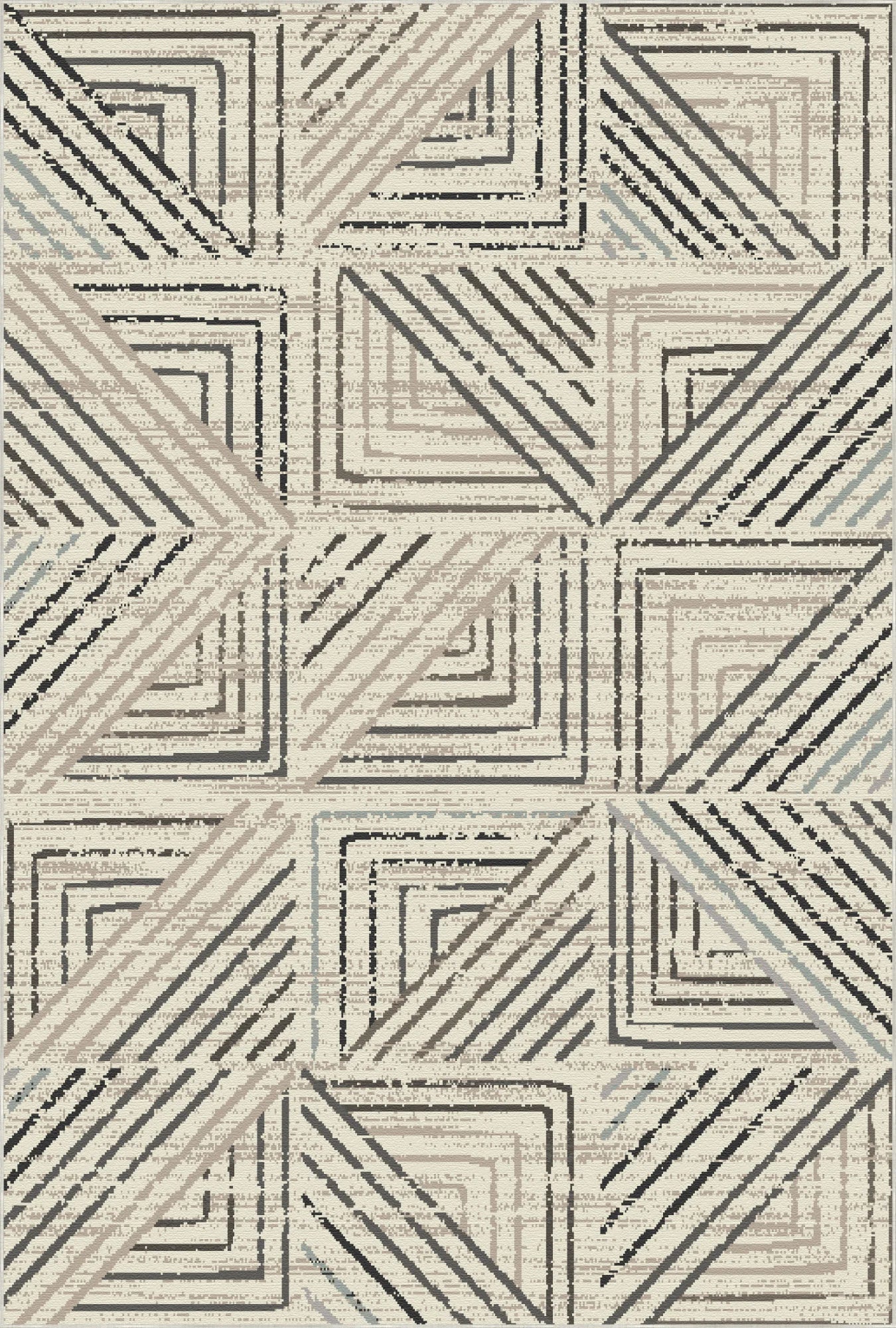 Stone Maze Geometrischer Waschbarer Teppich