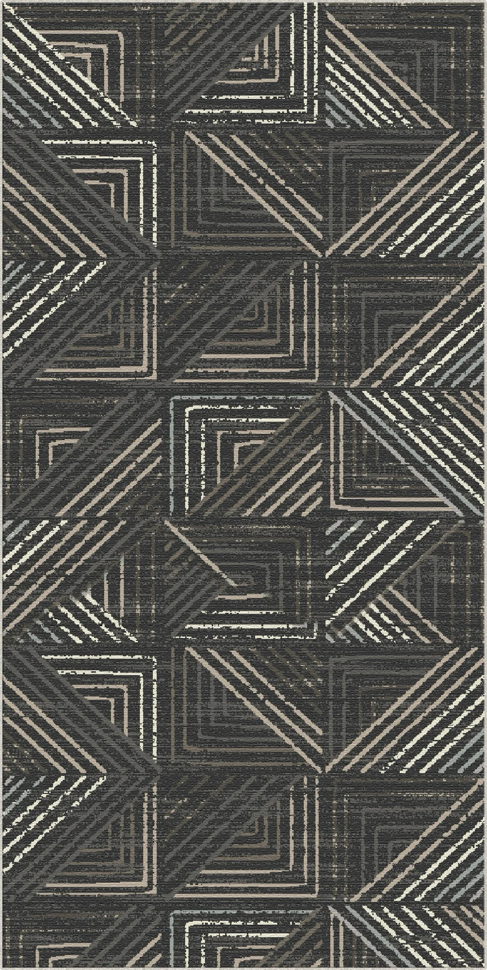 Graphit Raster Urbaner Waschbarer Teppich