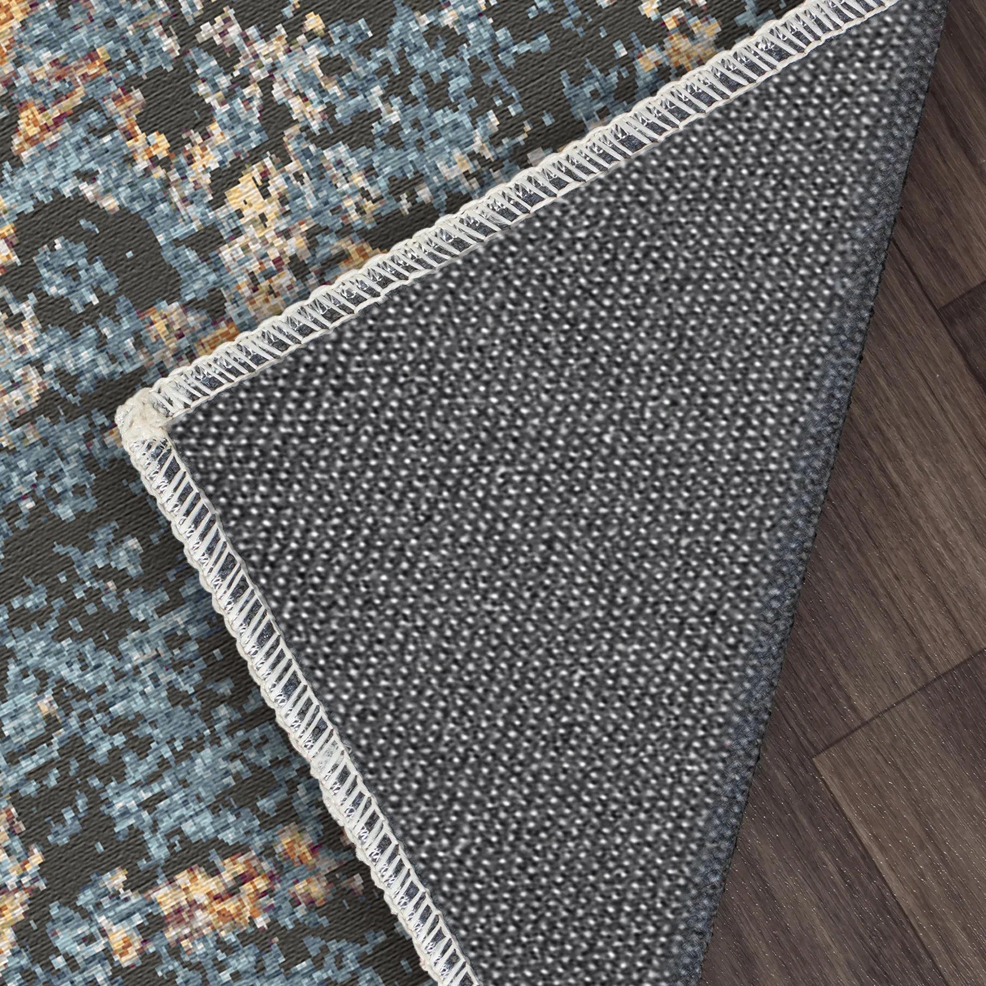 Azure Hearth Medallion Teppich