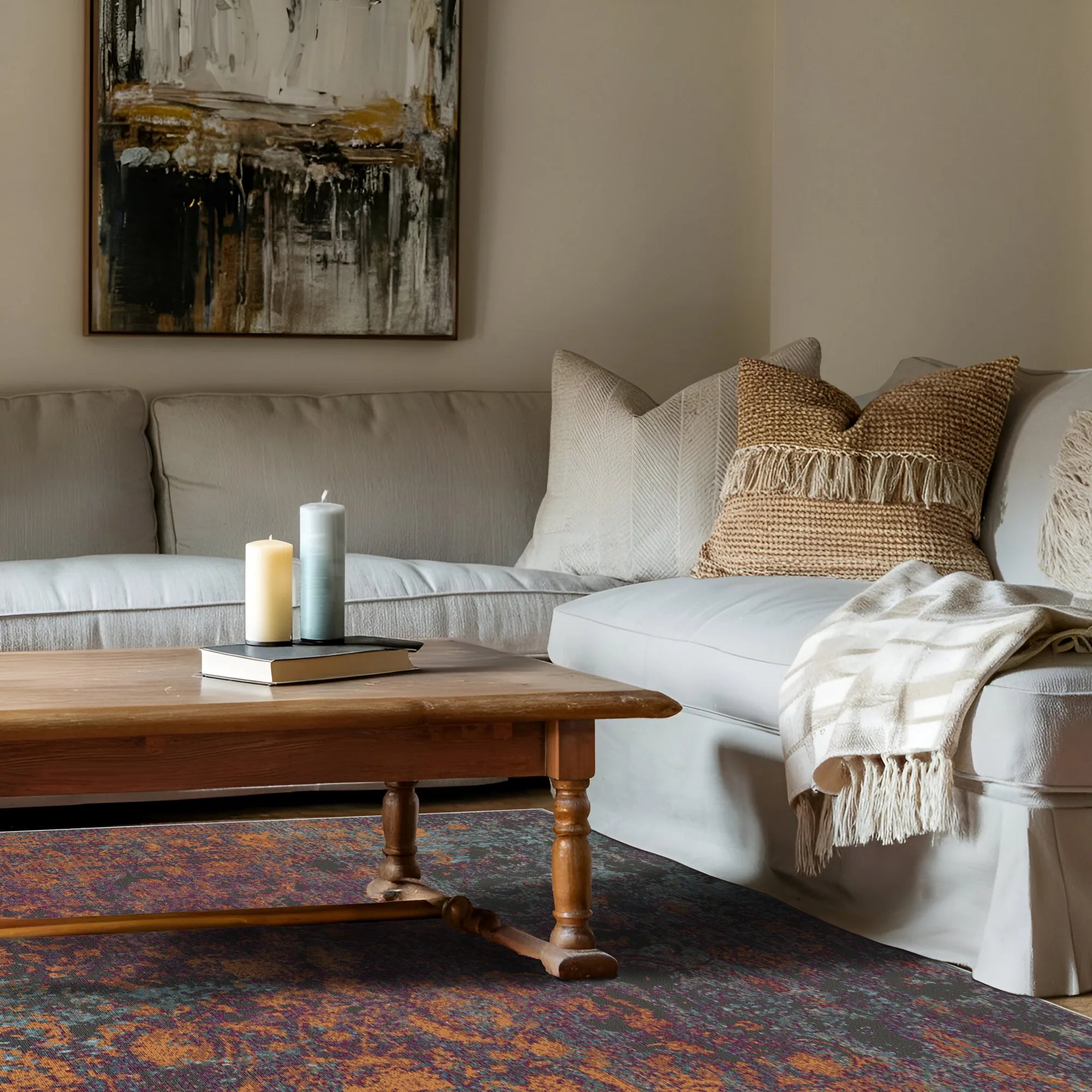 Medaillon Teppich Schwelende Dämmerung