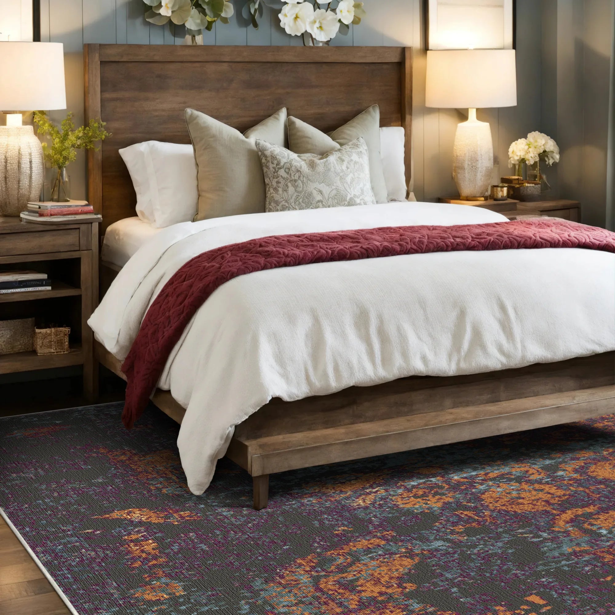 Medaillon Teppich Schwelende Dämmerung