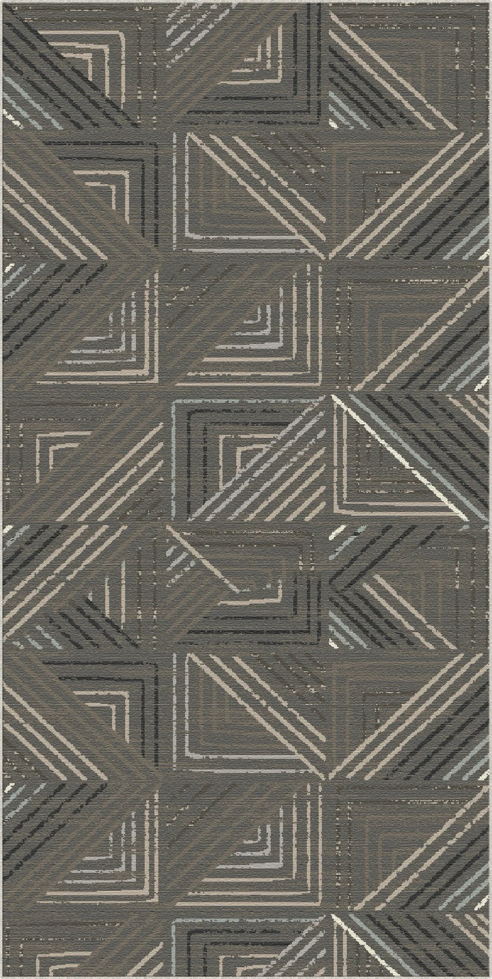 Schiefer Metro Geometrischer Waschbarer Teppich