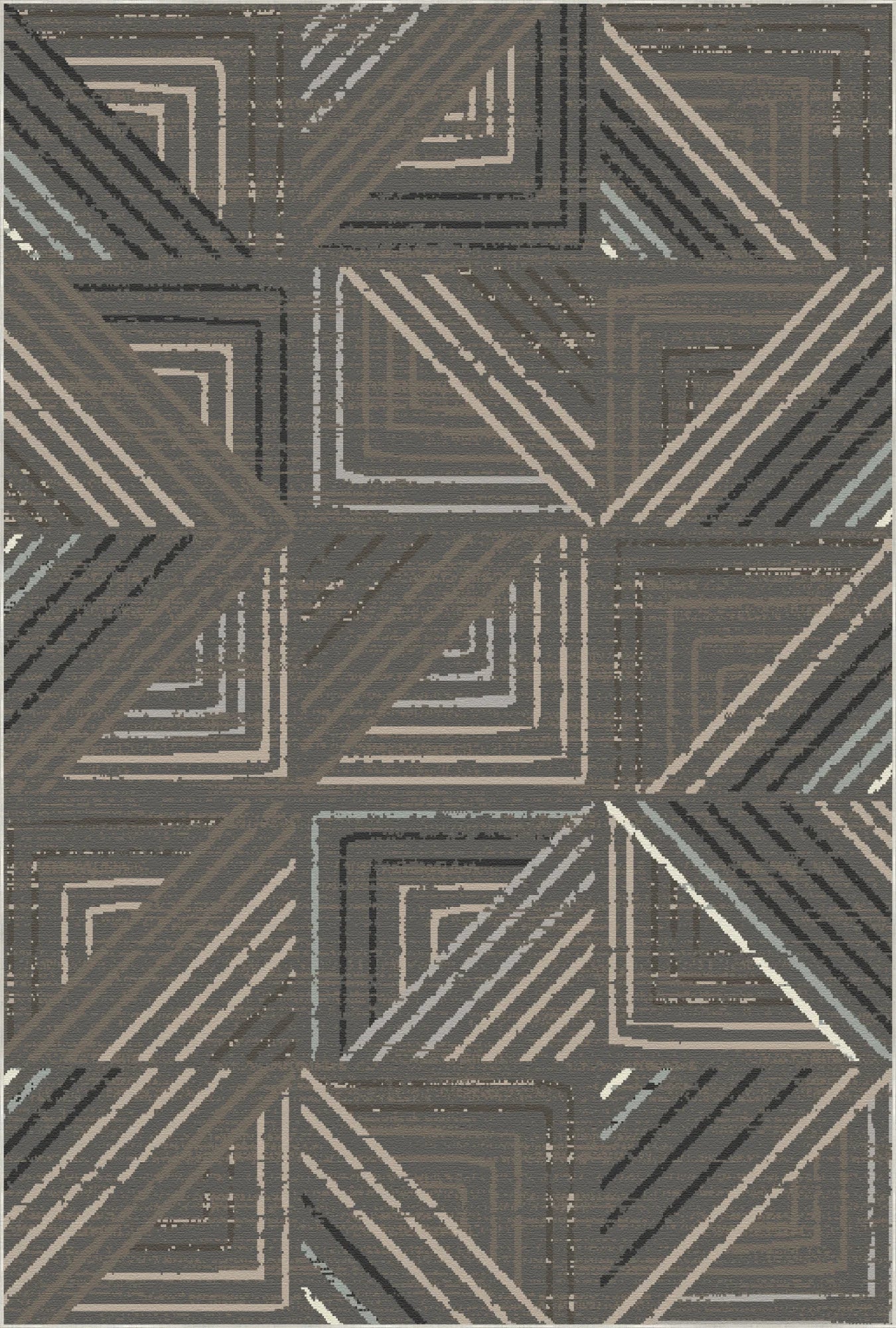 Waschbarer Teppich Slate Metro Geometric
