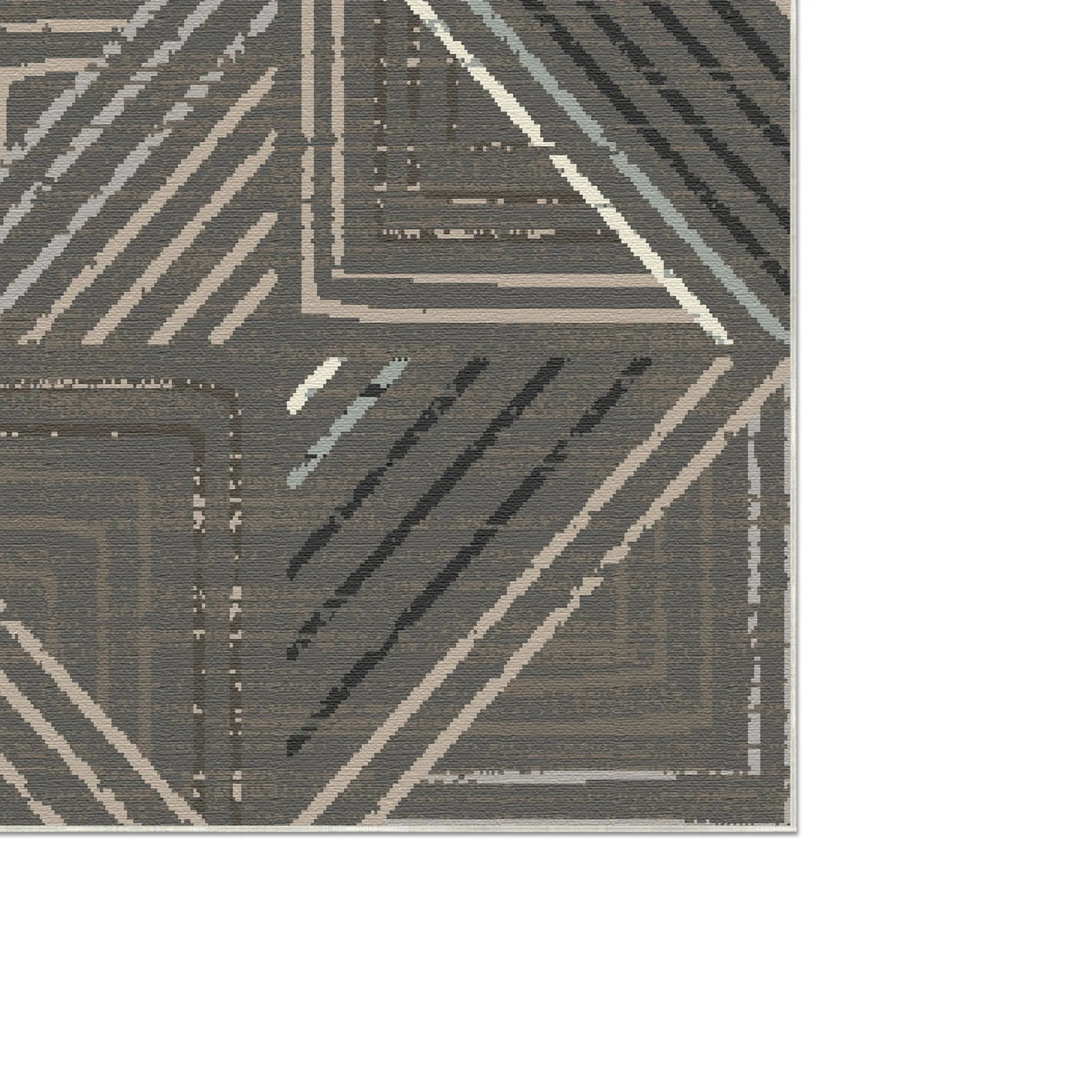 Waschbarer Teppich Slate Metro Geometric