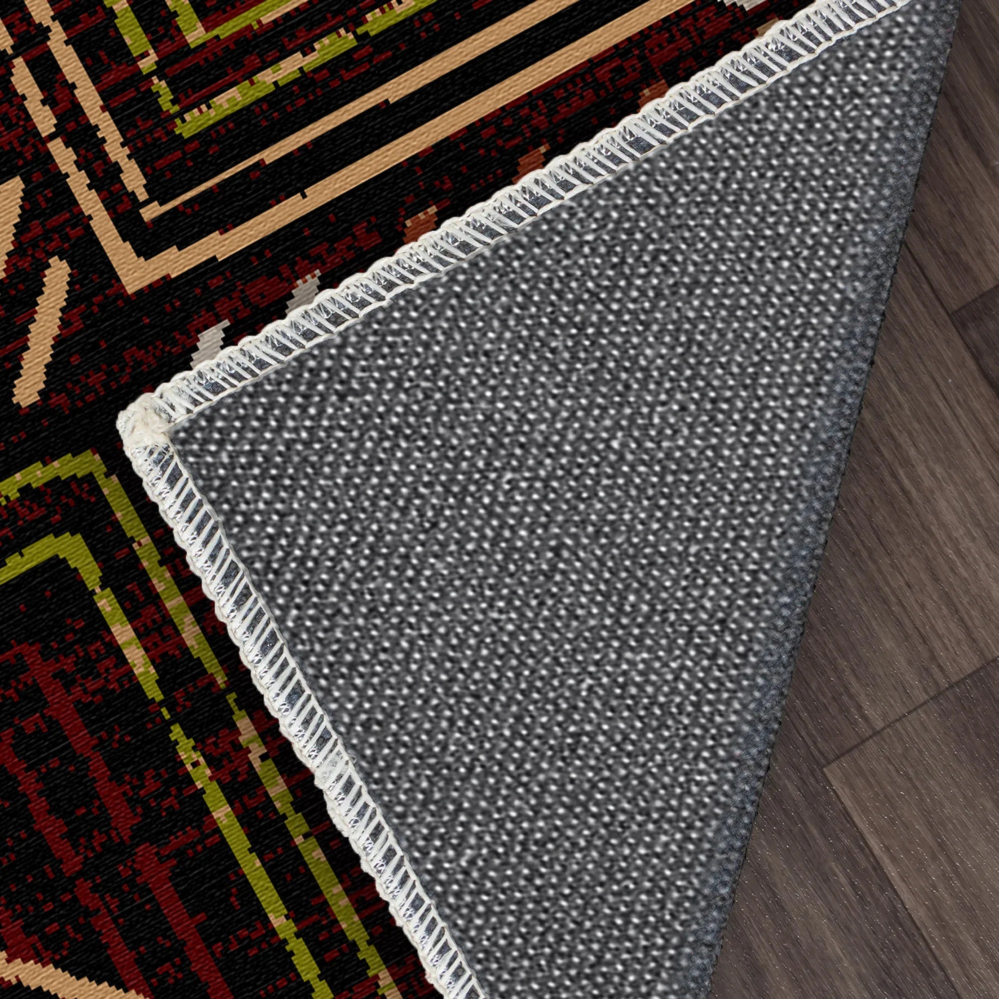 Midnight Canyon Geometrischer Waschbarer Teppich