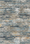 Tidal Crest Geometrischer Teppich Blau