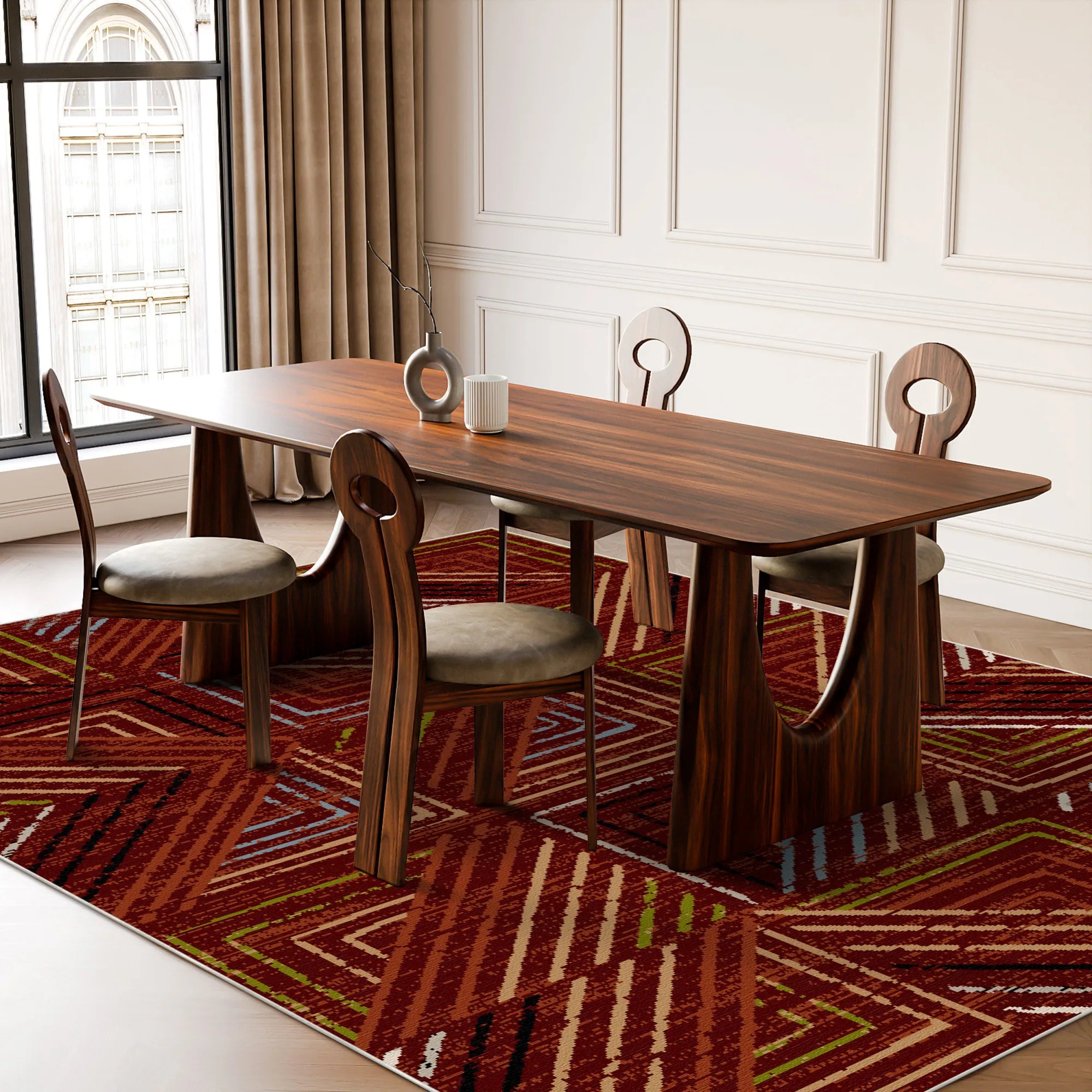 Waschbarer Teppich Sedona Geometric