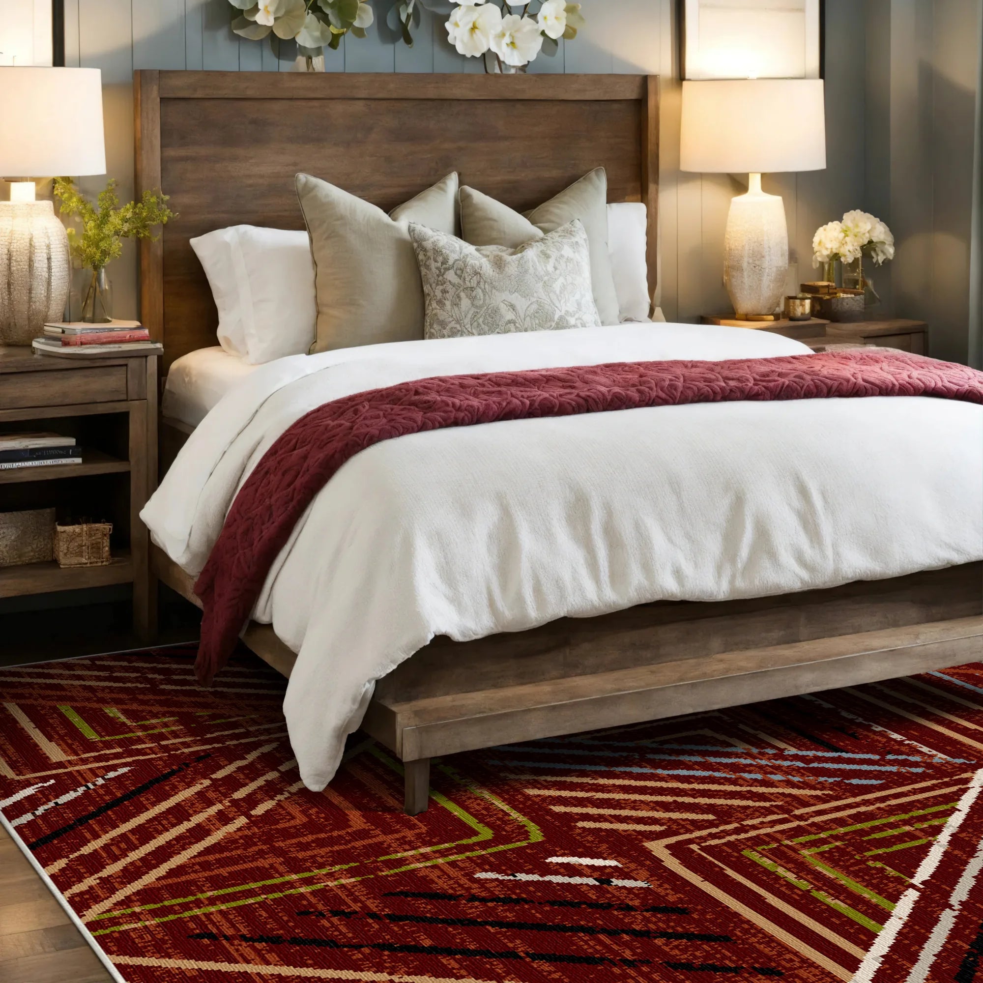 Waschbarer Teppich Sedona Geometric