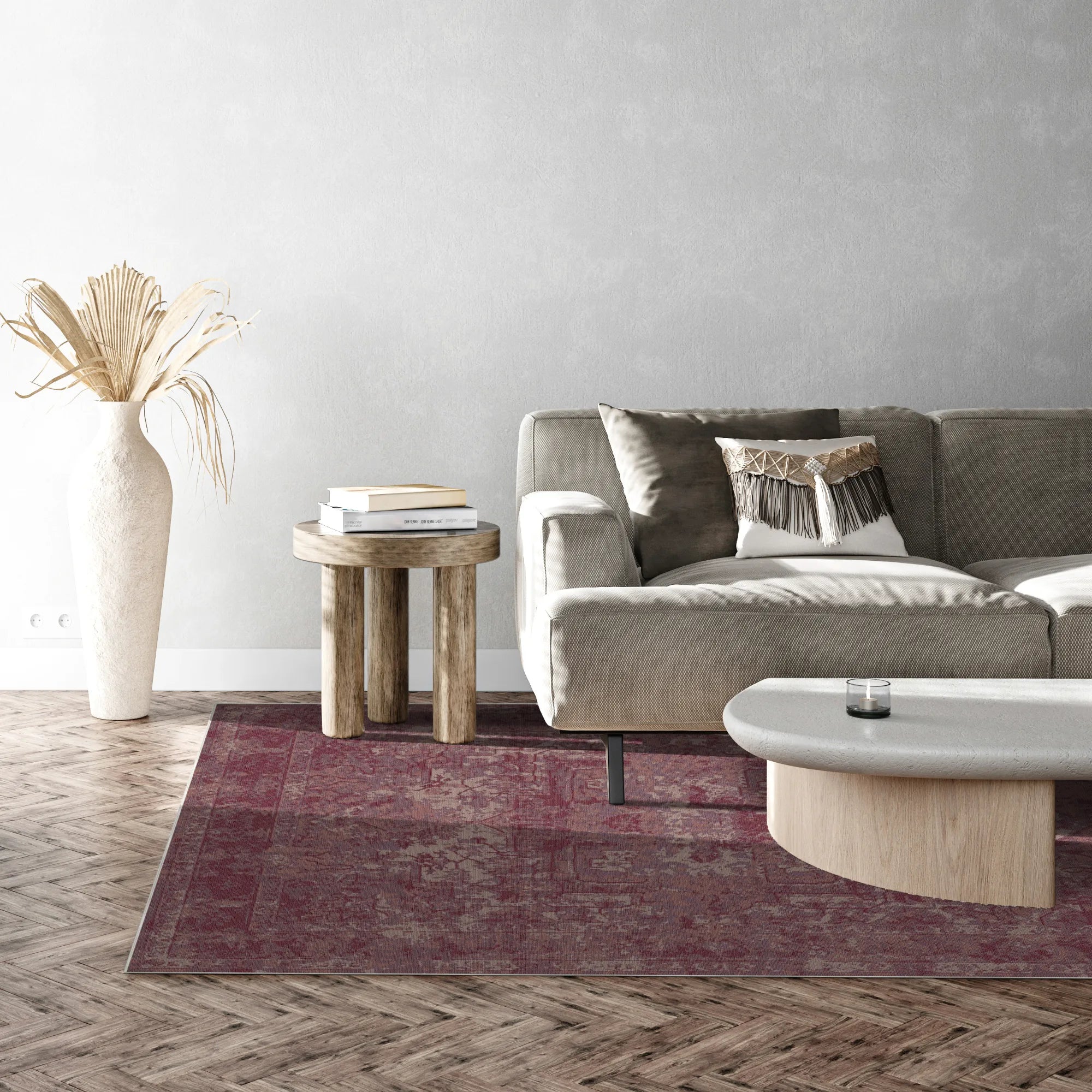 Sienna Ember Medaillon Teppich Gelöscht