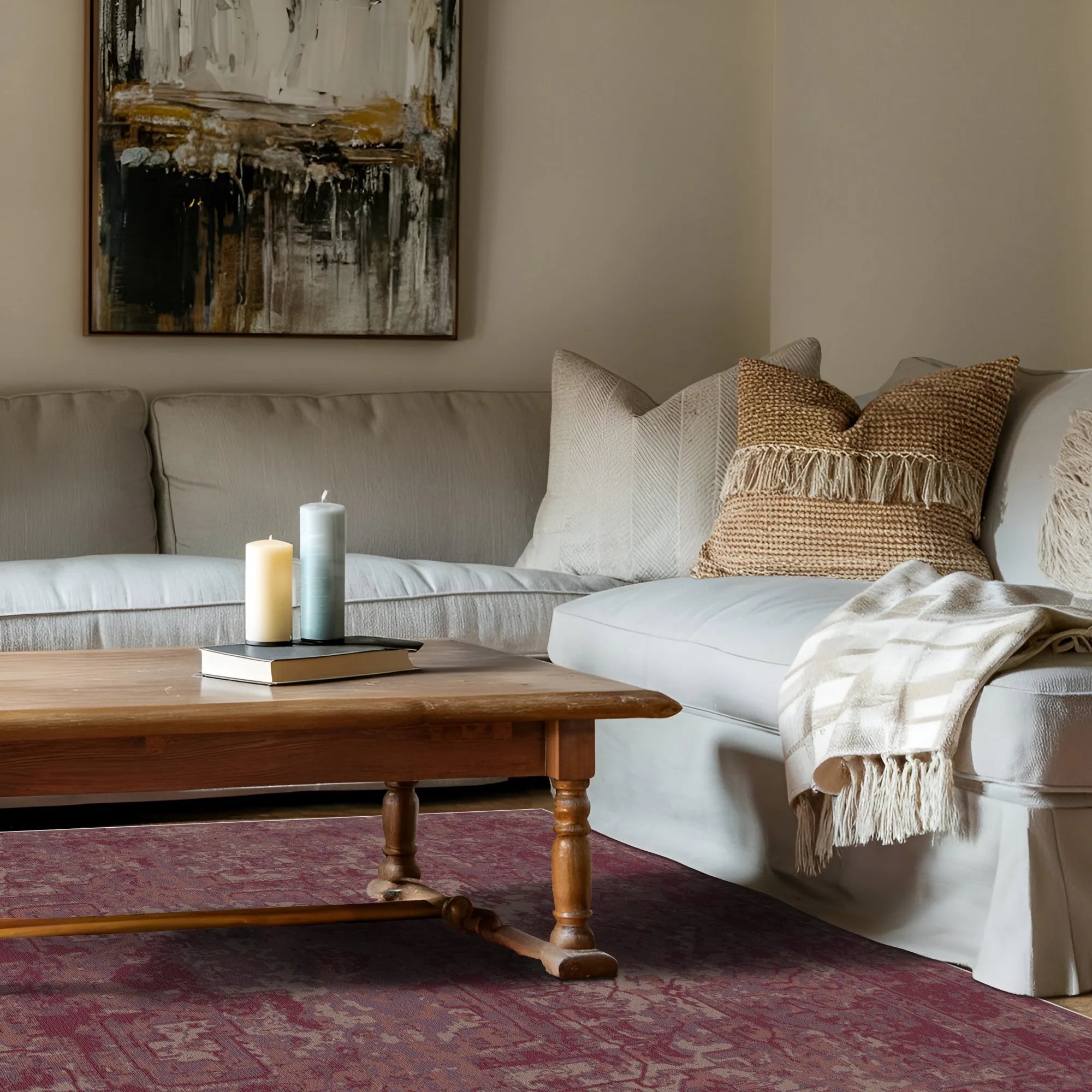 Sienna Ember Medaillon Teppich Gelöscht