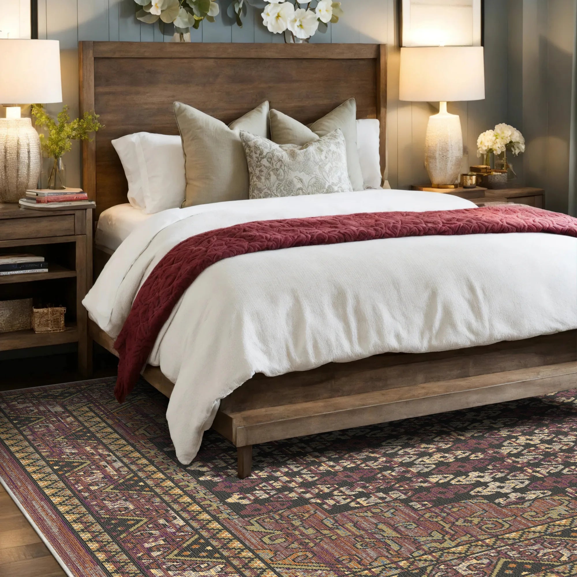 Nomadic Hearth Medallion Teppich