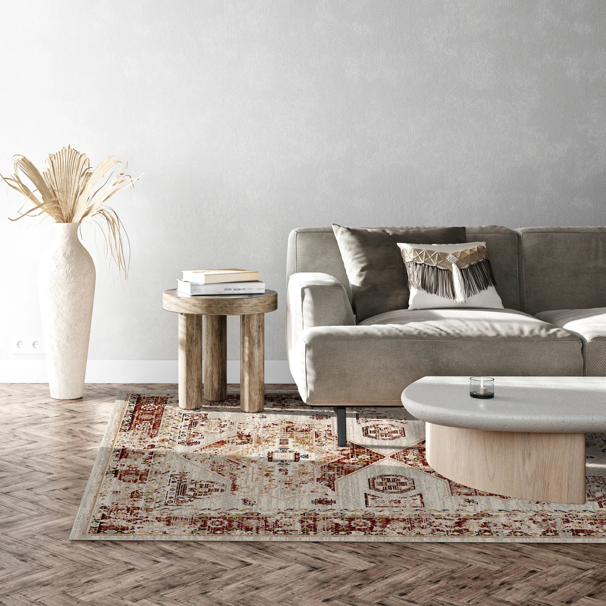 Petra Clay Vintage Waschbarer Teppich