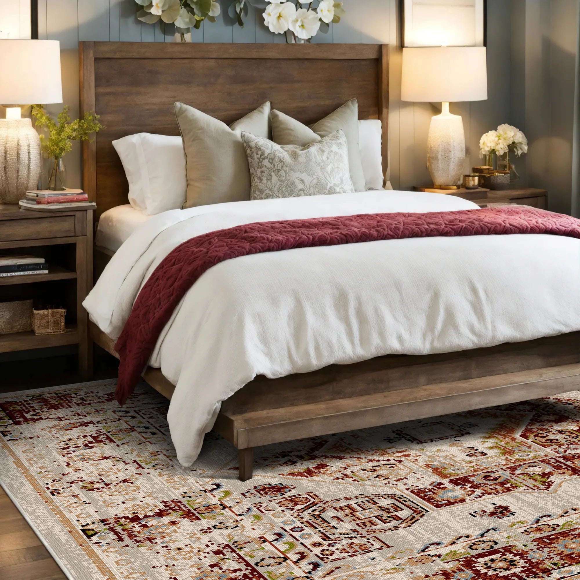 Petra Clay Vintage Waschbarer Teppich