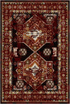 Karmesin Shiraz Vintage Waschbarer Teppich Mystisches Rot