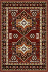 Nomade Ziegel Vintage Waschbarer Teppich Rot