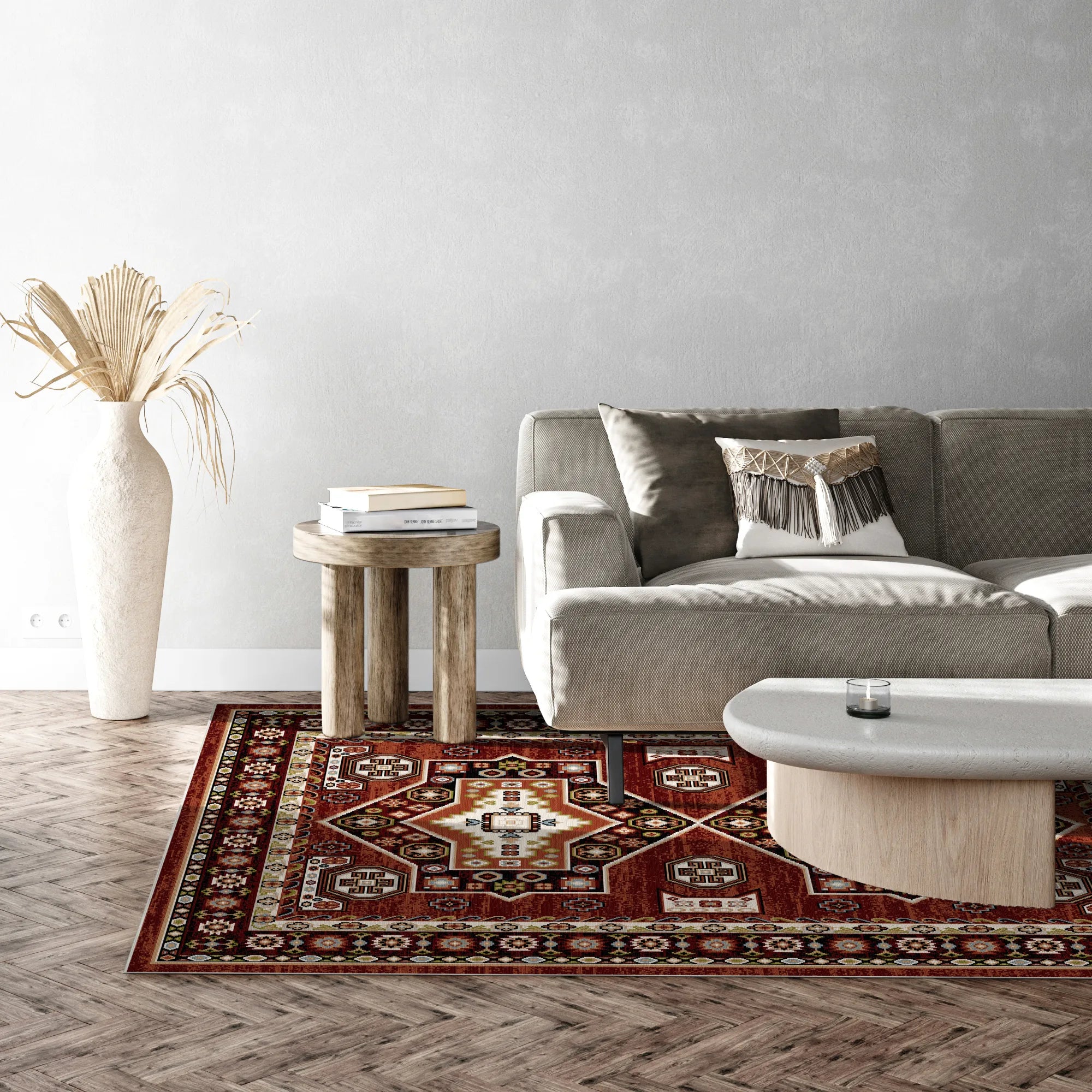 Nomad Brick Vintage Waschbarer Teppich