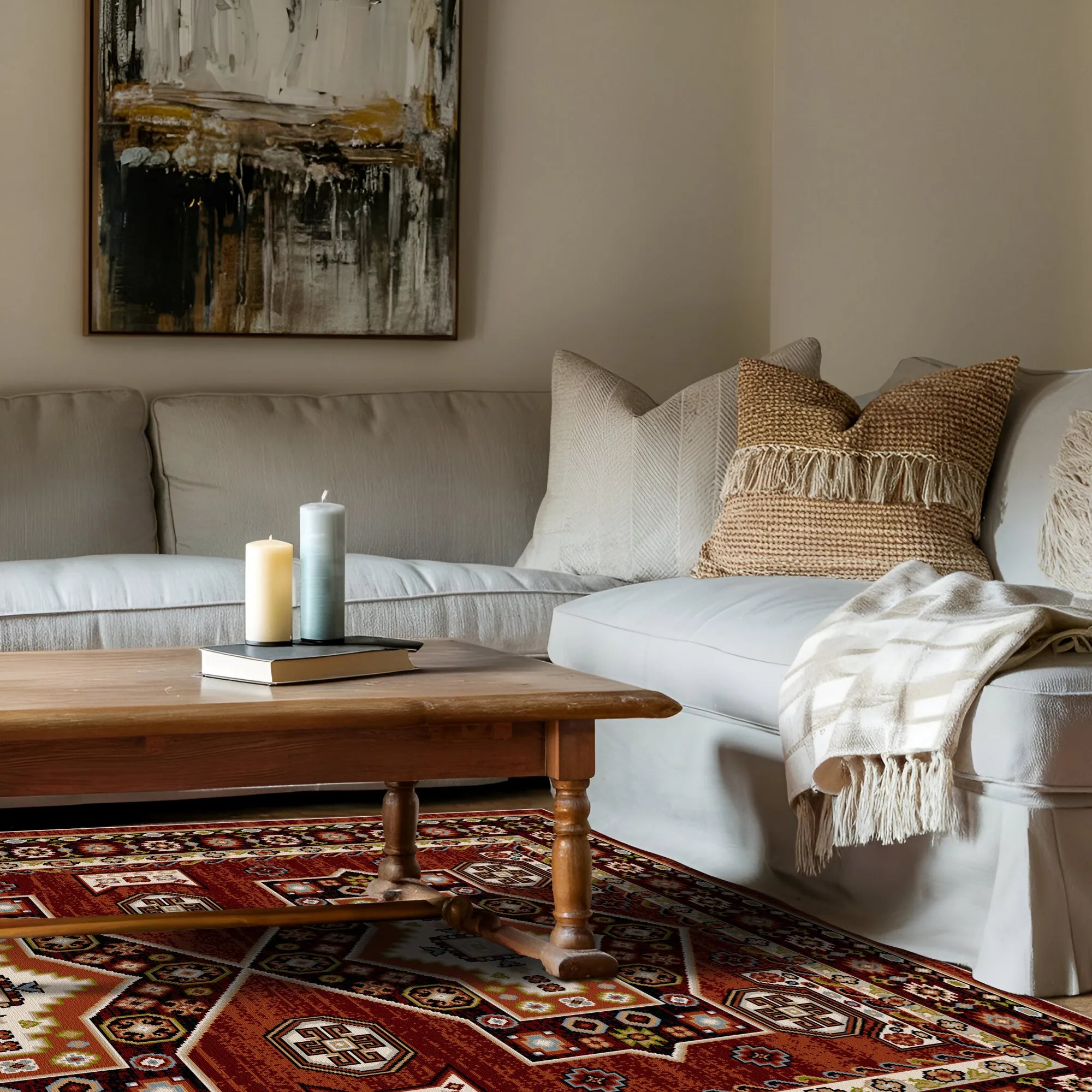 Nomad Brick Vintage Waschbarer Teppich