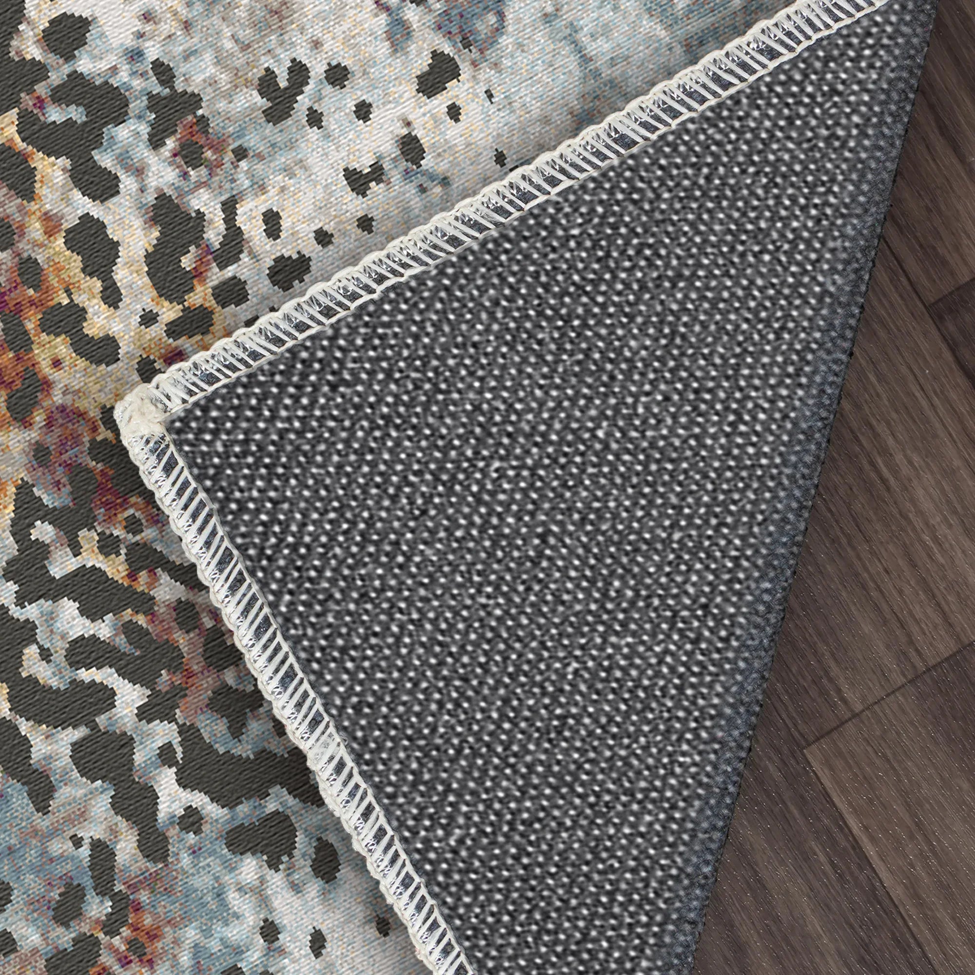 Gepunkteter Abstrakter Teppich zur Sonnenwende