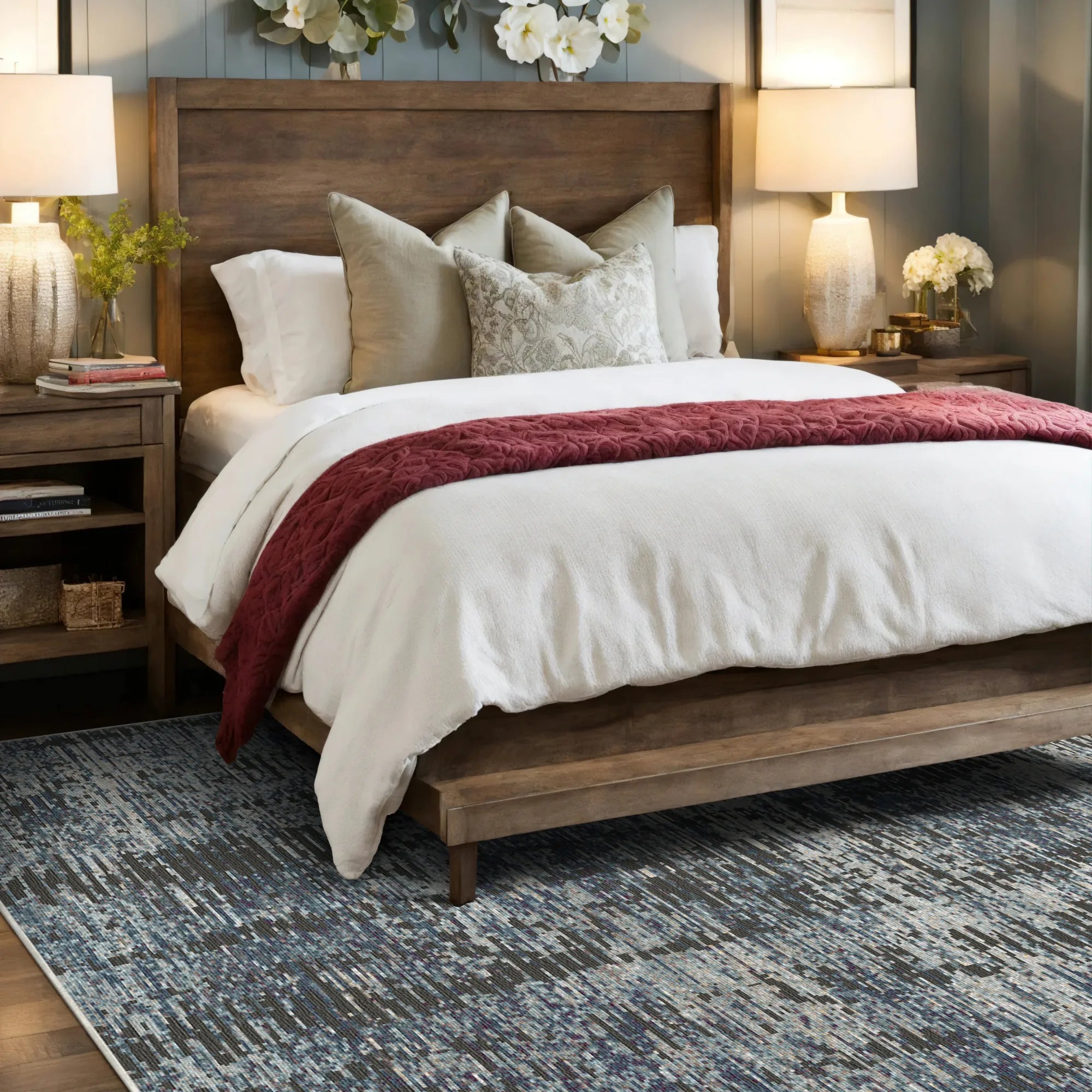 Abstrakter Teppich Mitternachtshorizont