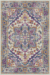 Saphir Orchidee Vintage Waschbarer Teppich Violett / Lila