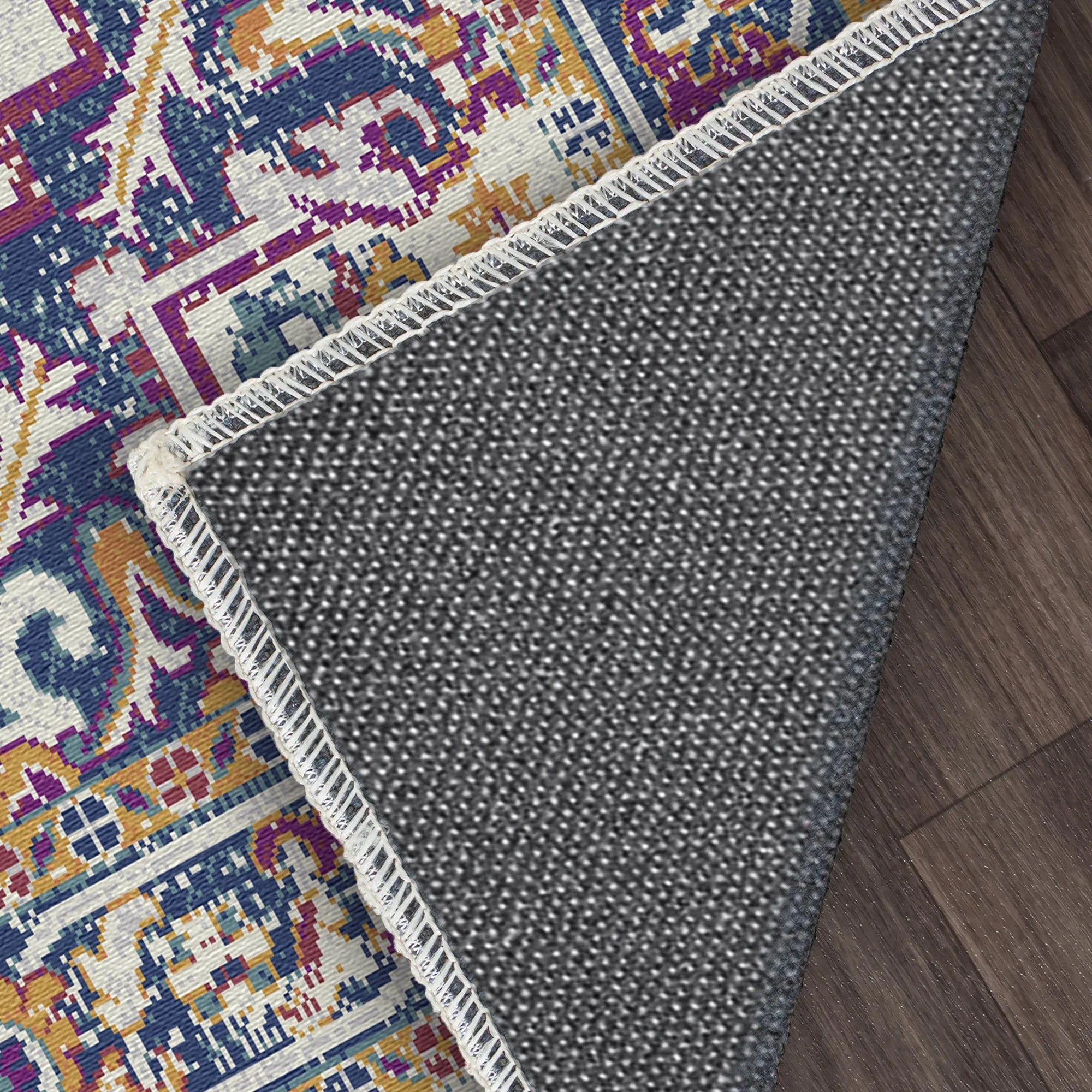 Waschbarer Vintage Teppich Sapphire Orchid