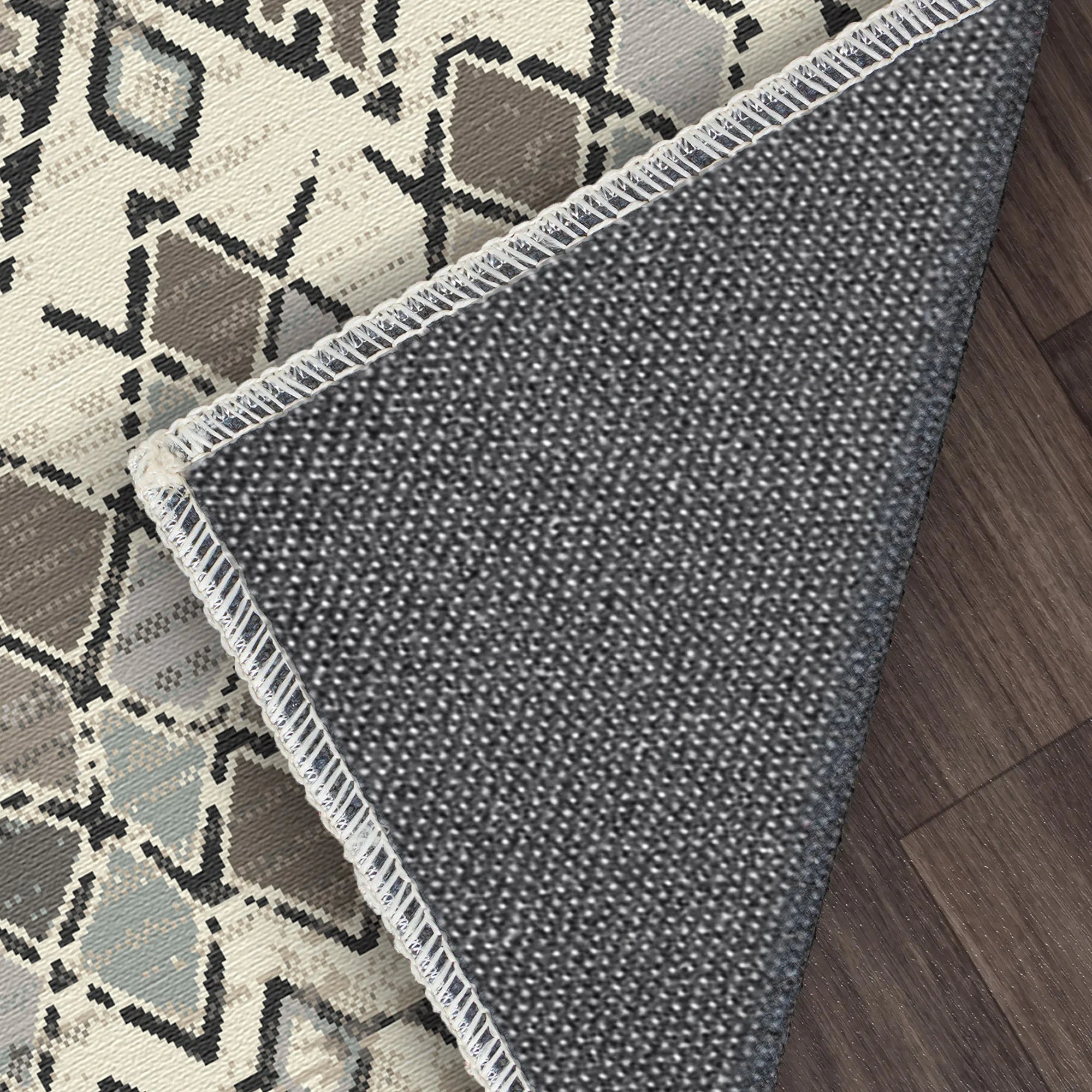 Waschbarer Teppich Tulum Ivory Tribal