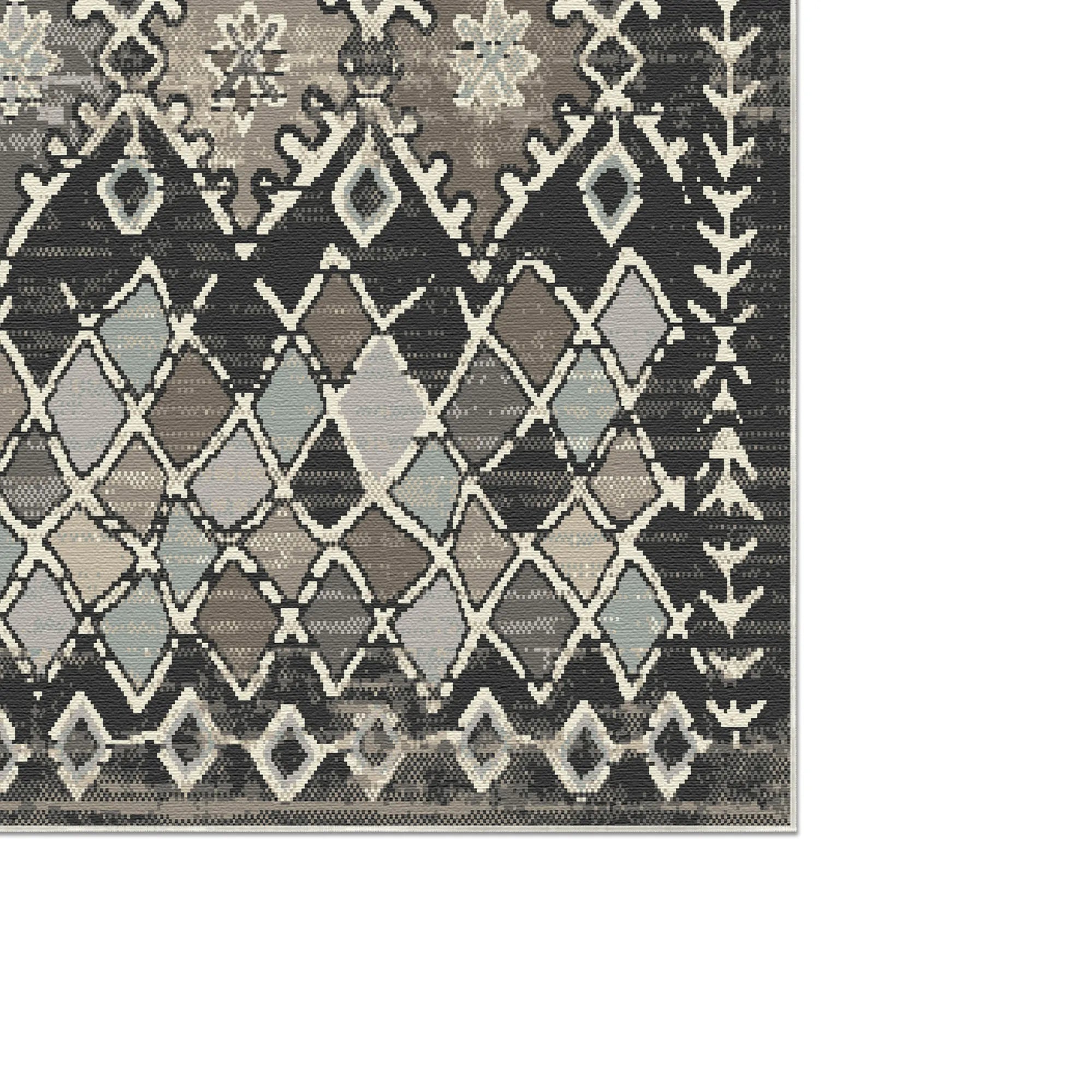 Waschbarer Teppich im Maya Nacht Stammesstil