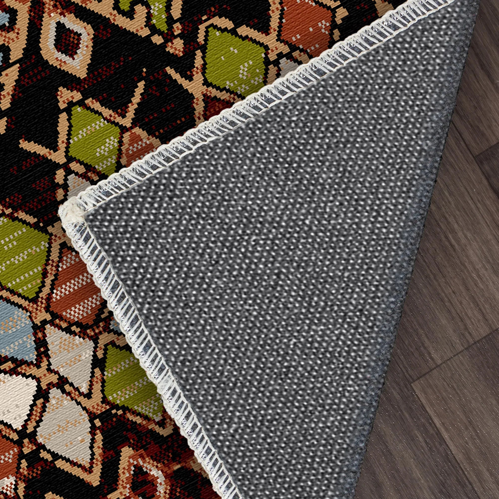 Waschbarer Teppich im Aztec Ember Stammesstil