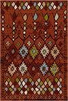 Canyon Ton Tribal Waschbarer Teppich Rost