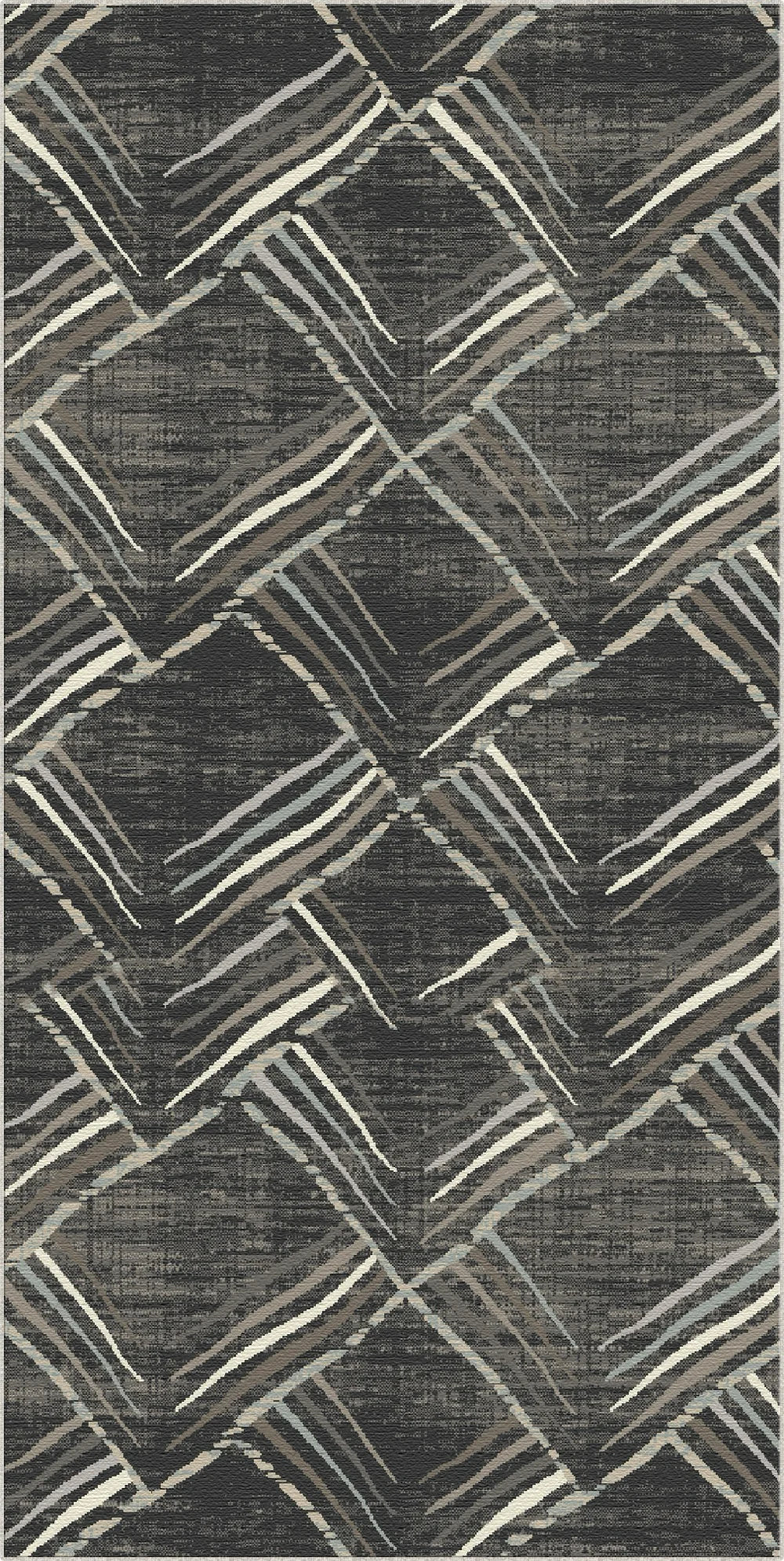 Graphit Skizze Geometrischer Waschbarer Teppich