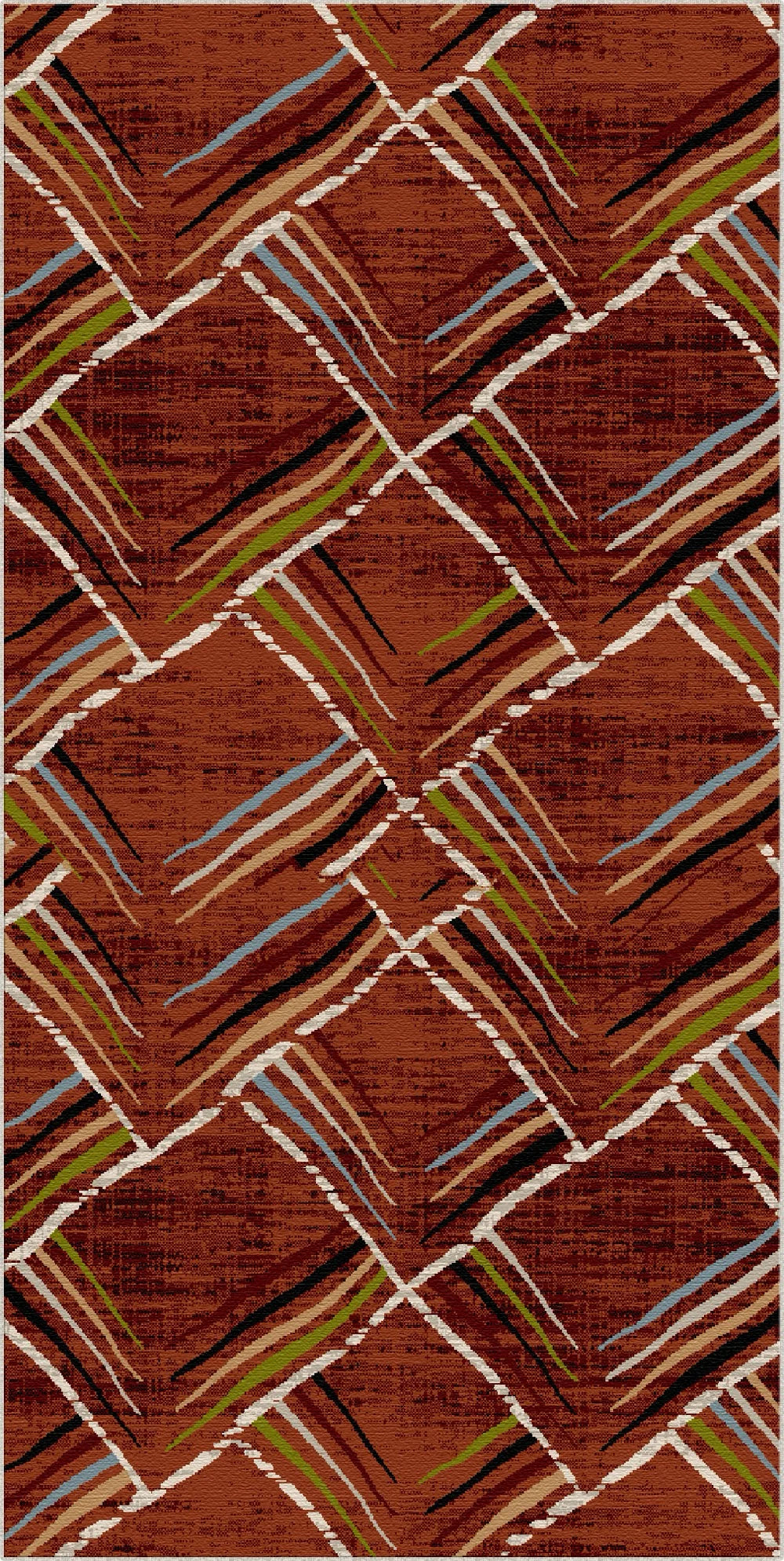 Sienna Skizze Geometrischer Waschbarer Teppich