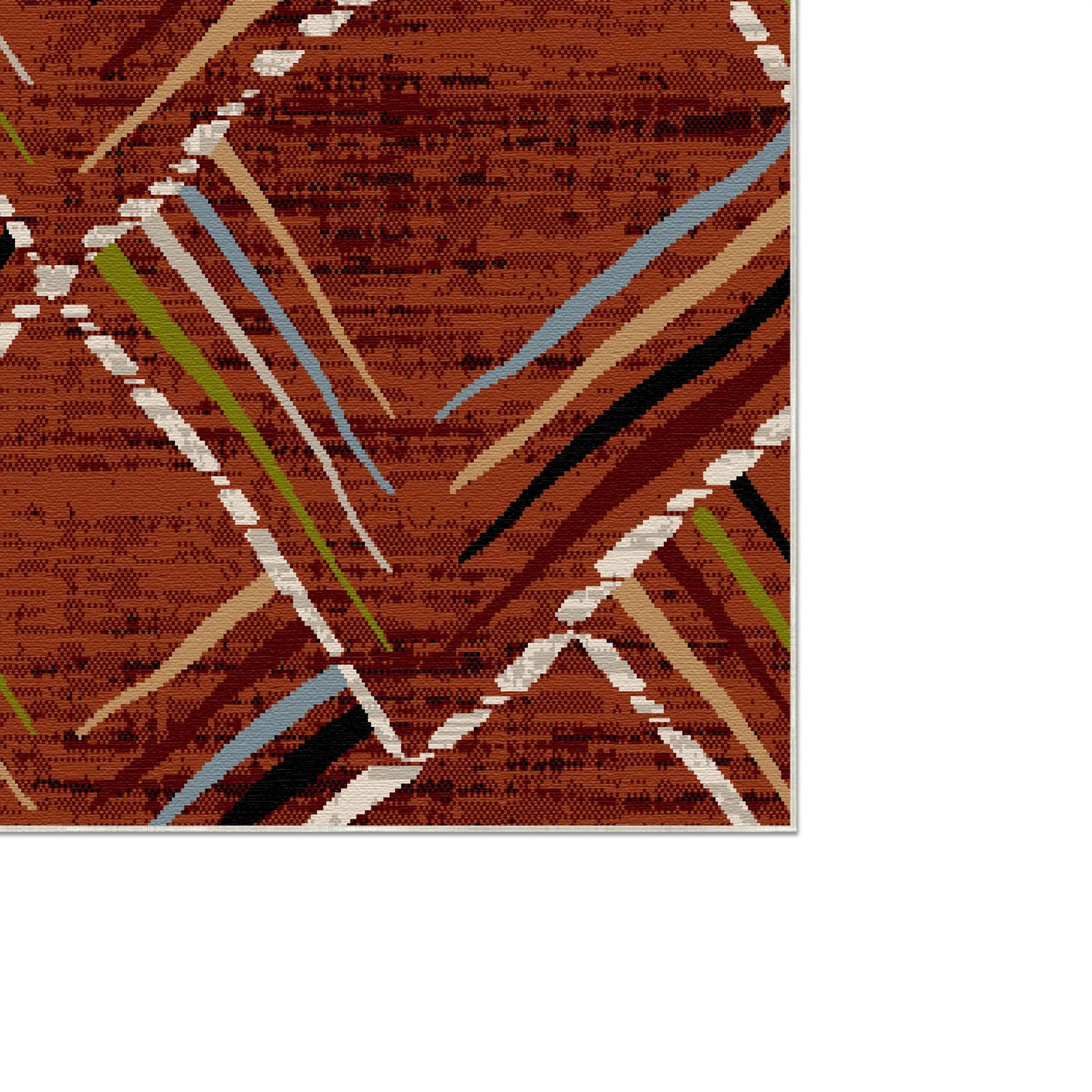 Waschbarer Teppich Sienna Sketch Geometric