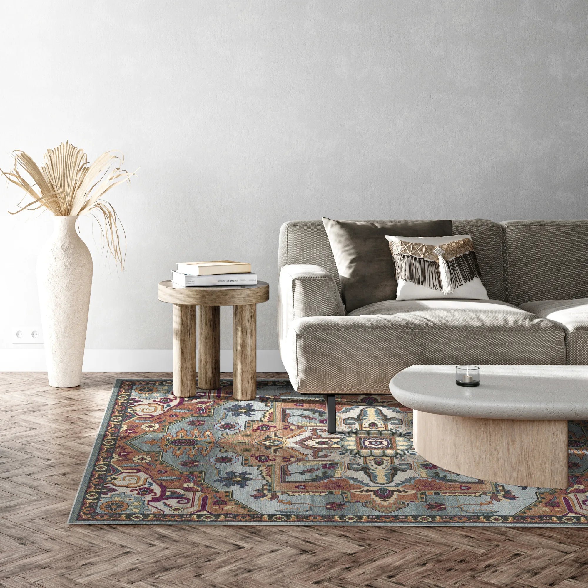 Azure Sovereign Heritage Medallion Teppich