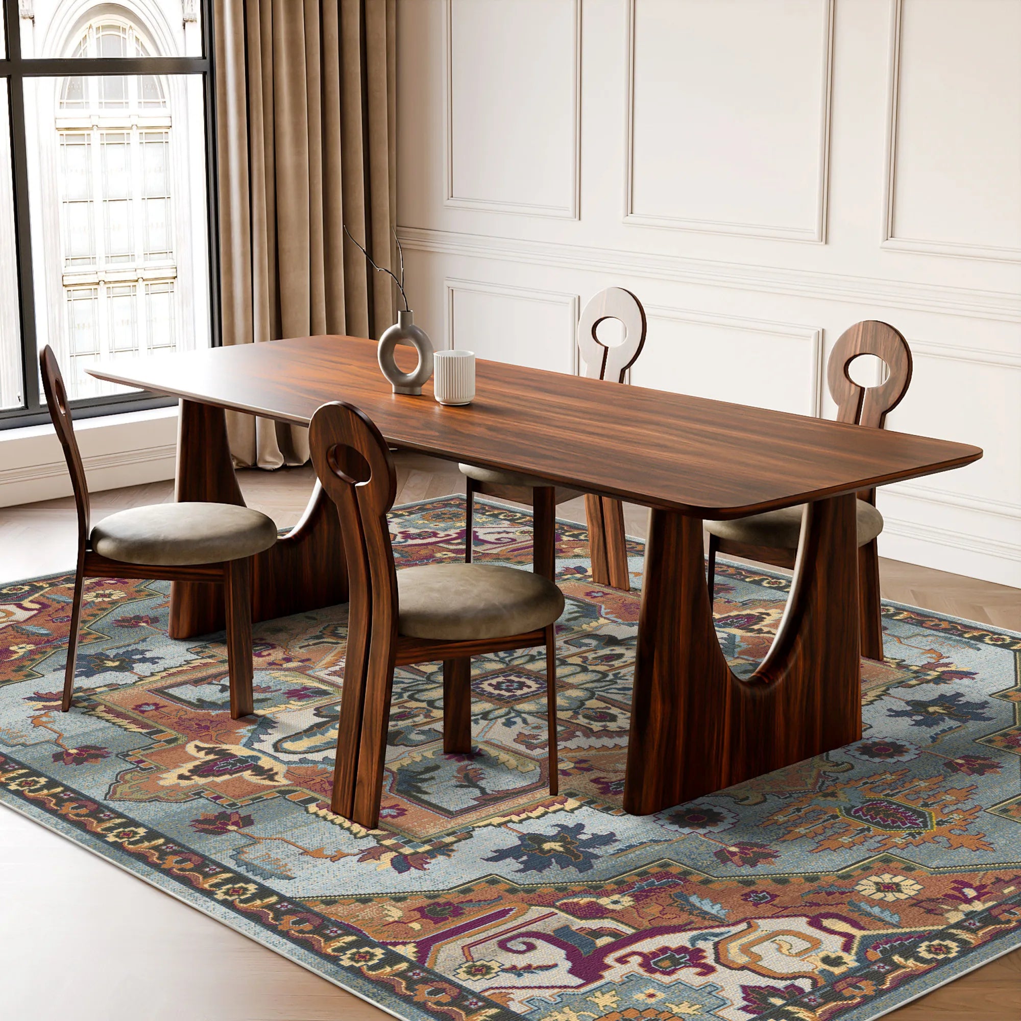 Azure Sovereign Heritage Medallion Teppich