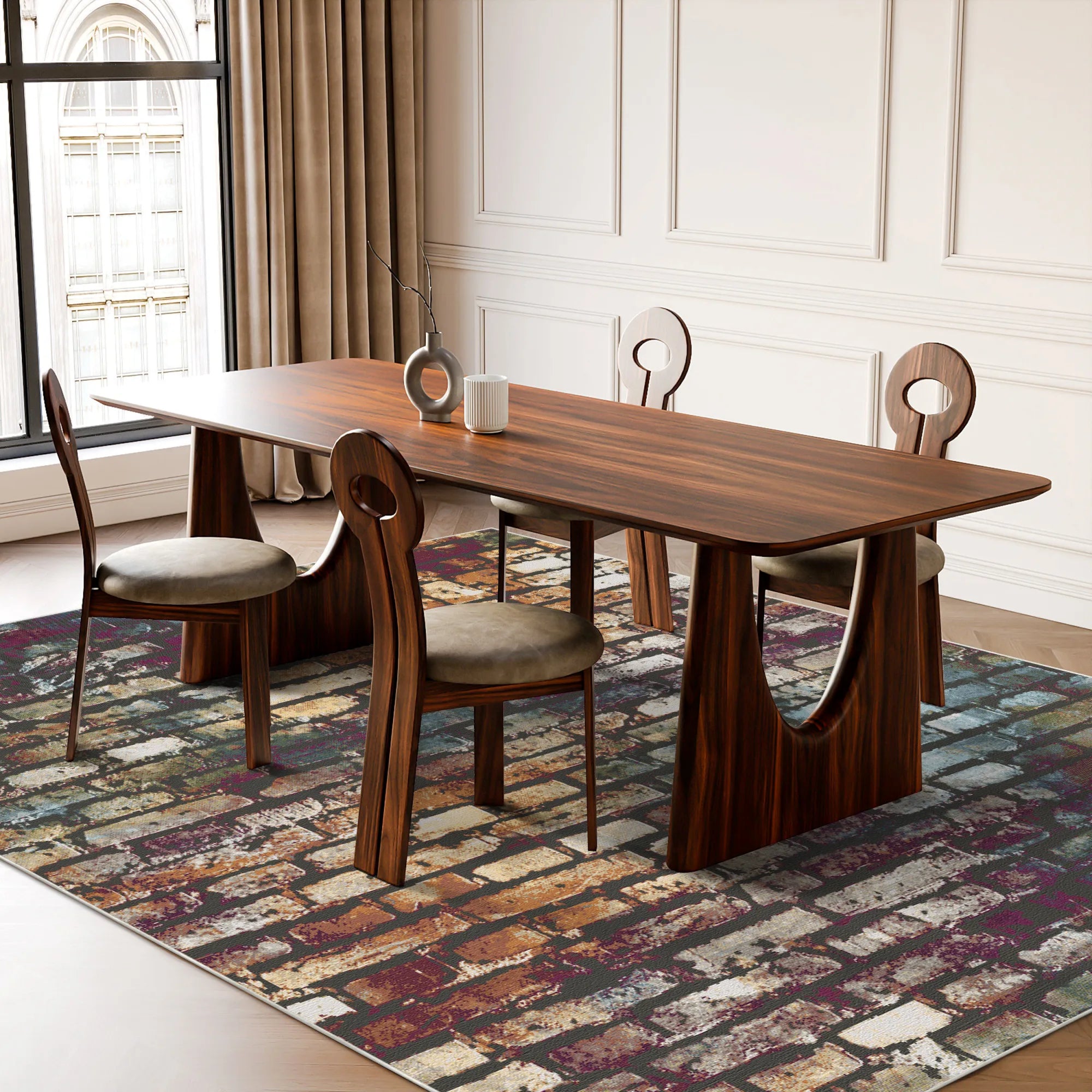 Urban Relic Masonry Abstrakter Teppich