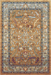 Bernstein Echo Antiker Blumen-Teppich Orange