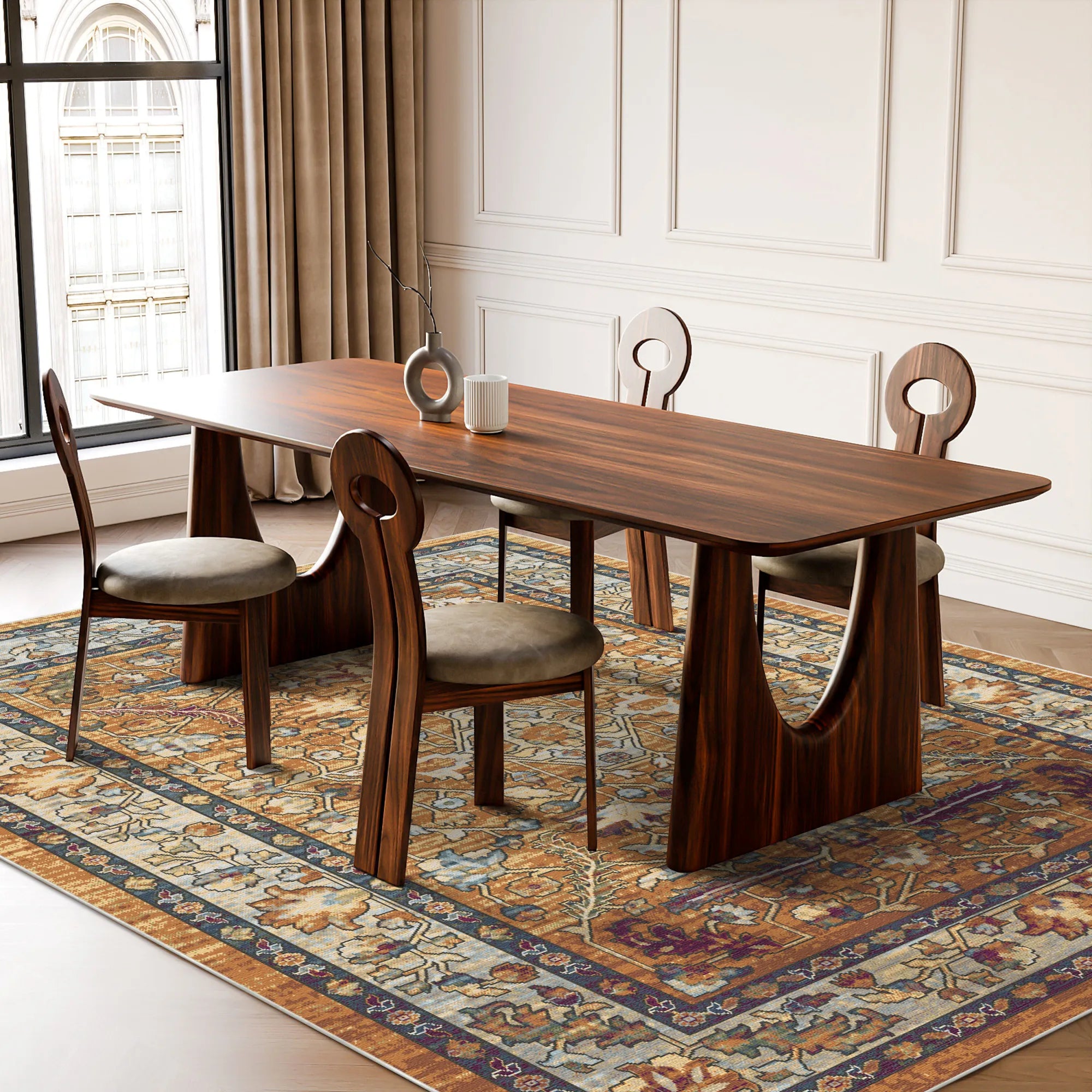 Amber Echo Antiker Blumenteppich