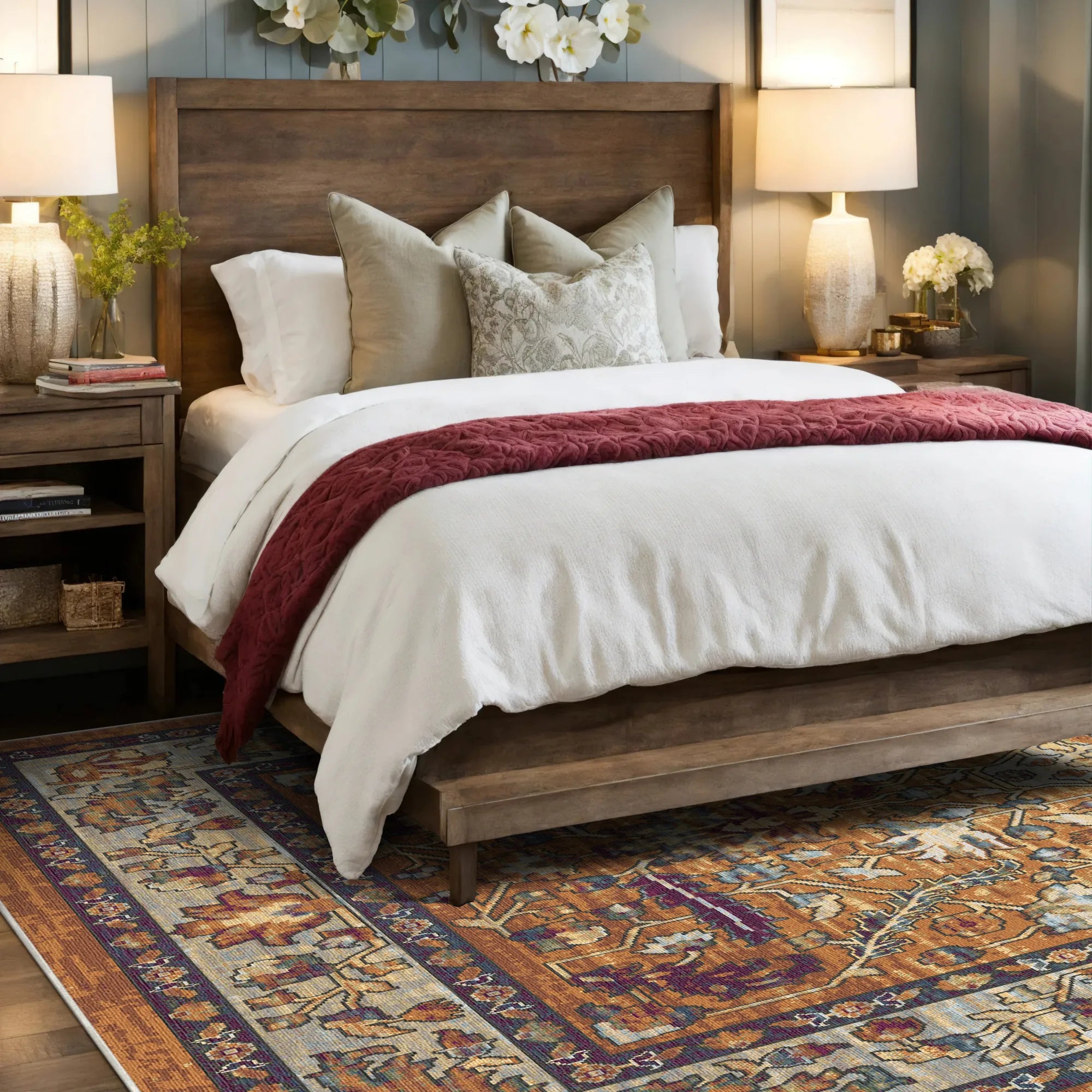 Amber Echo Antiker Blumenteppich