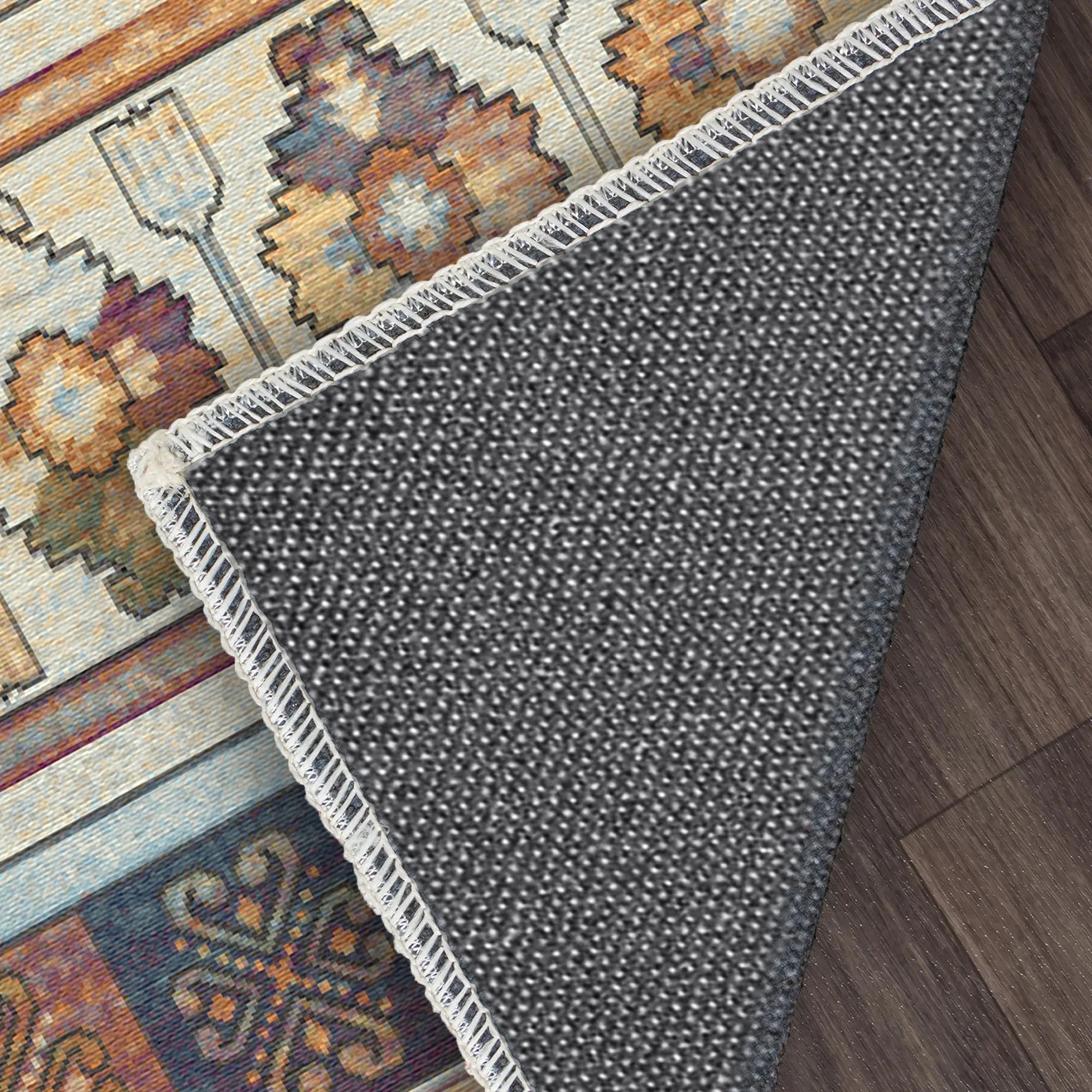 Leuchtender Gestreifter Teppich