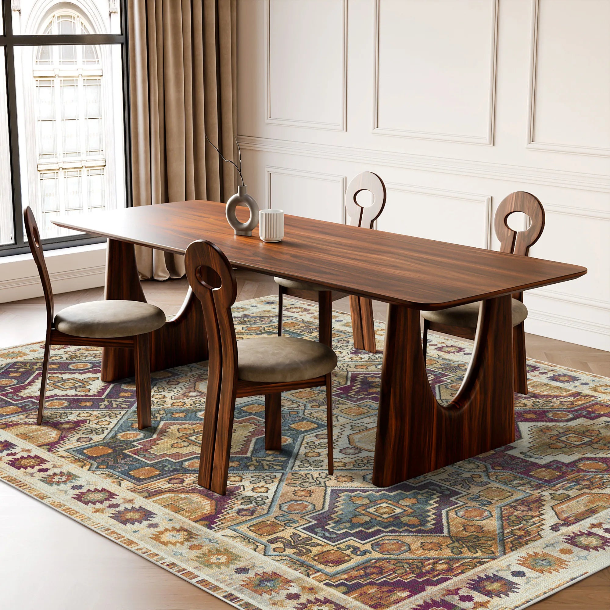 Strahlender Diamant Stammesteppich