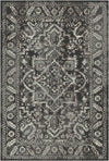 Troja Kohle Vintage Waschbarer Teppich Anthrazit